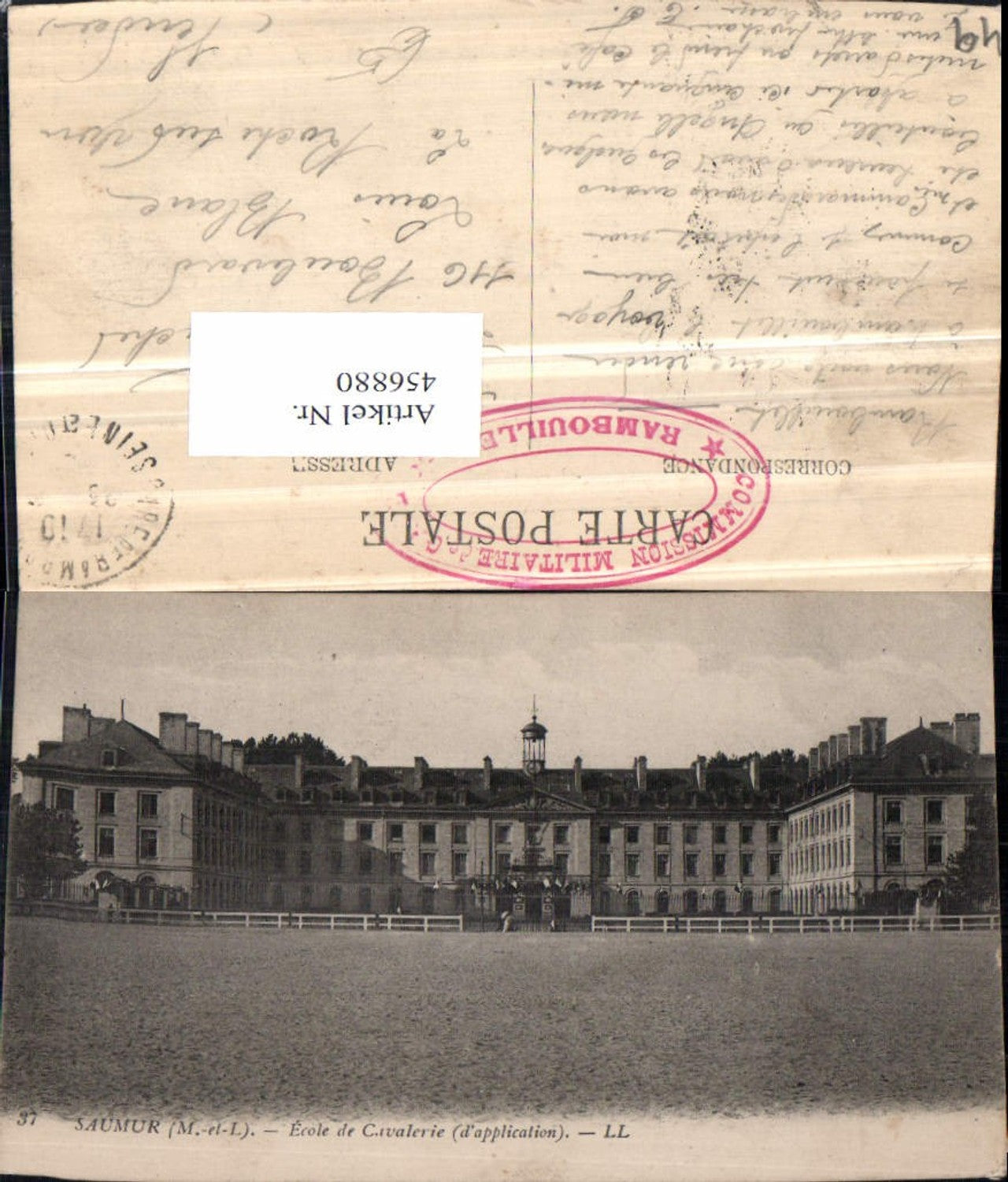 456880,Pays de la Loire Maine-et-Loire Saumur Ecole de Cavalerie Militärschule