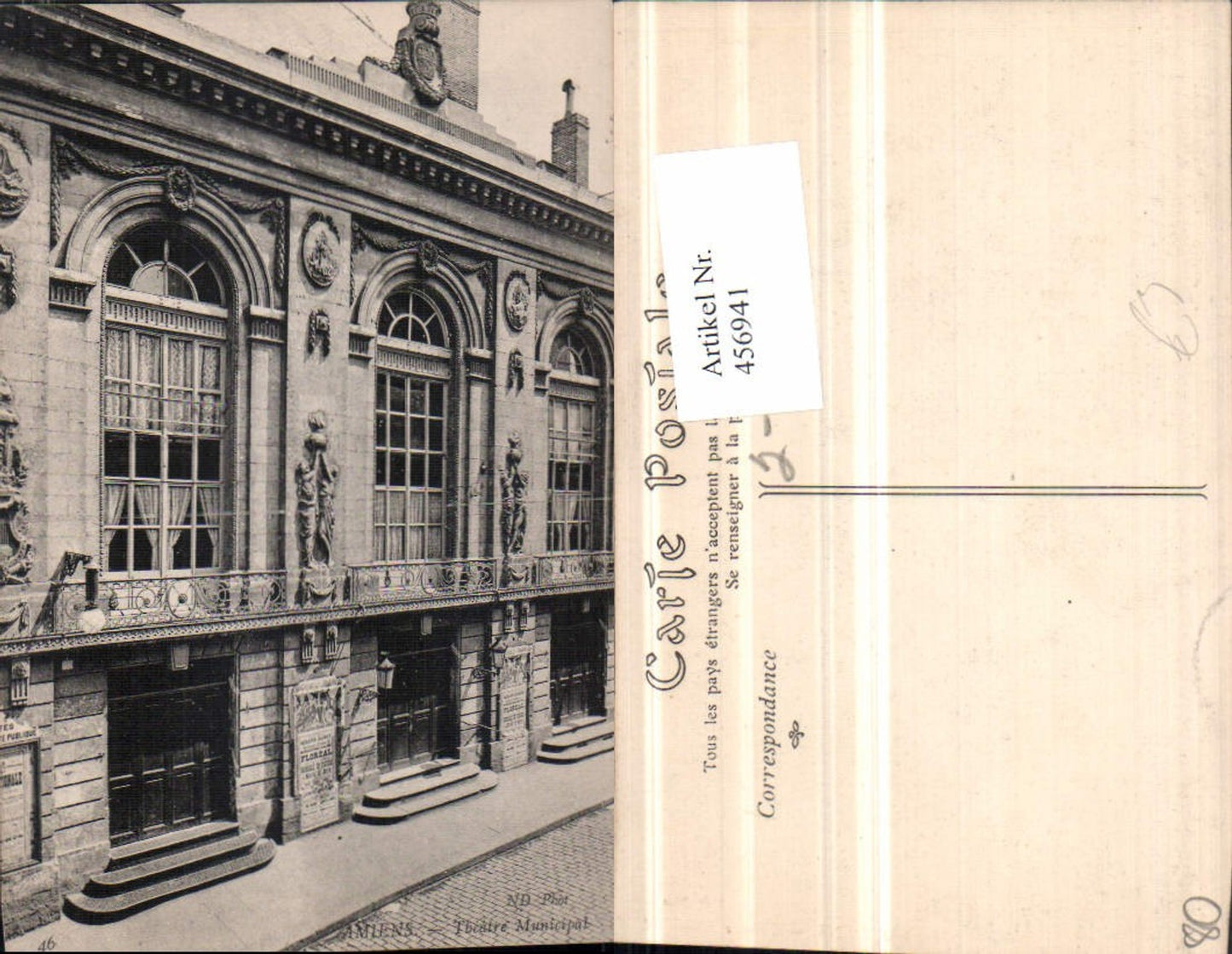 456941,Picardie Somme Amiens Theatre Municipal Theater