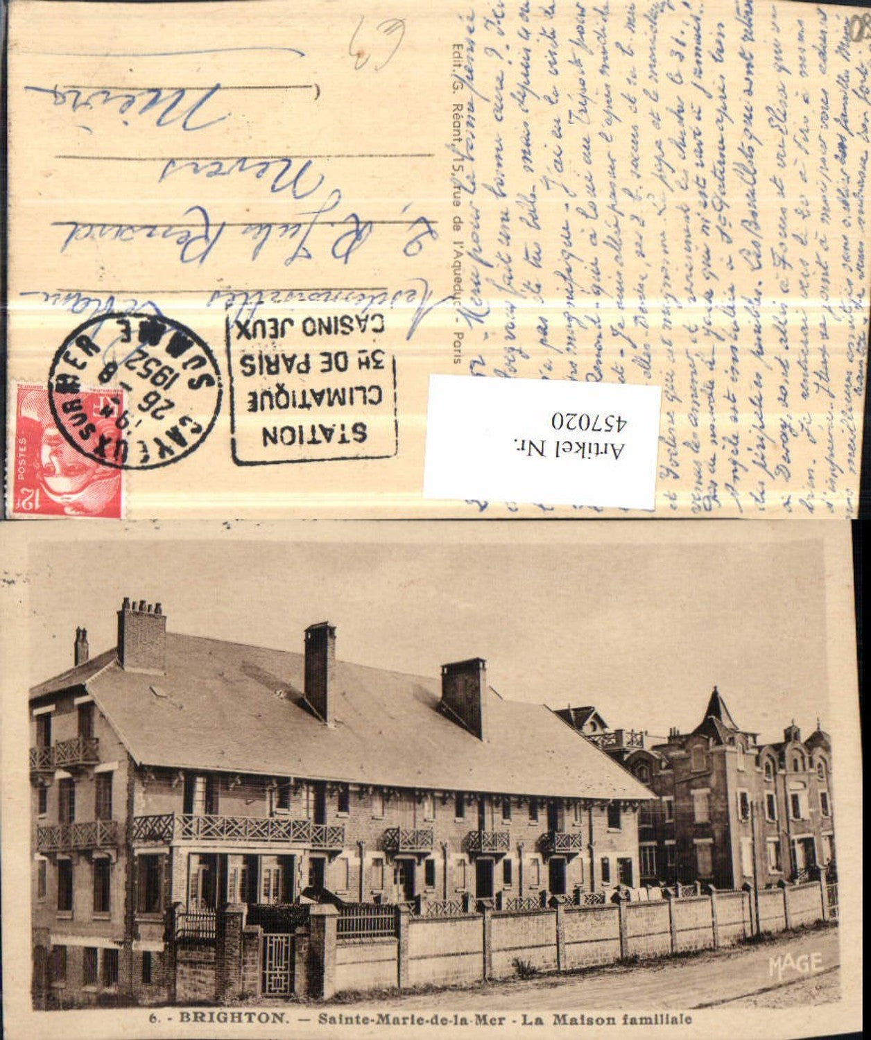 457020,Picardie Somme Brighton Sainte-Marie-de-la-Mer Maison familiale Haus