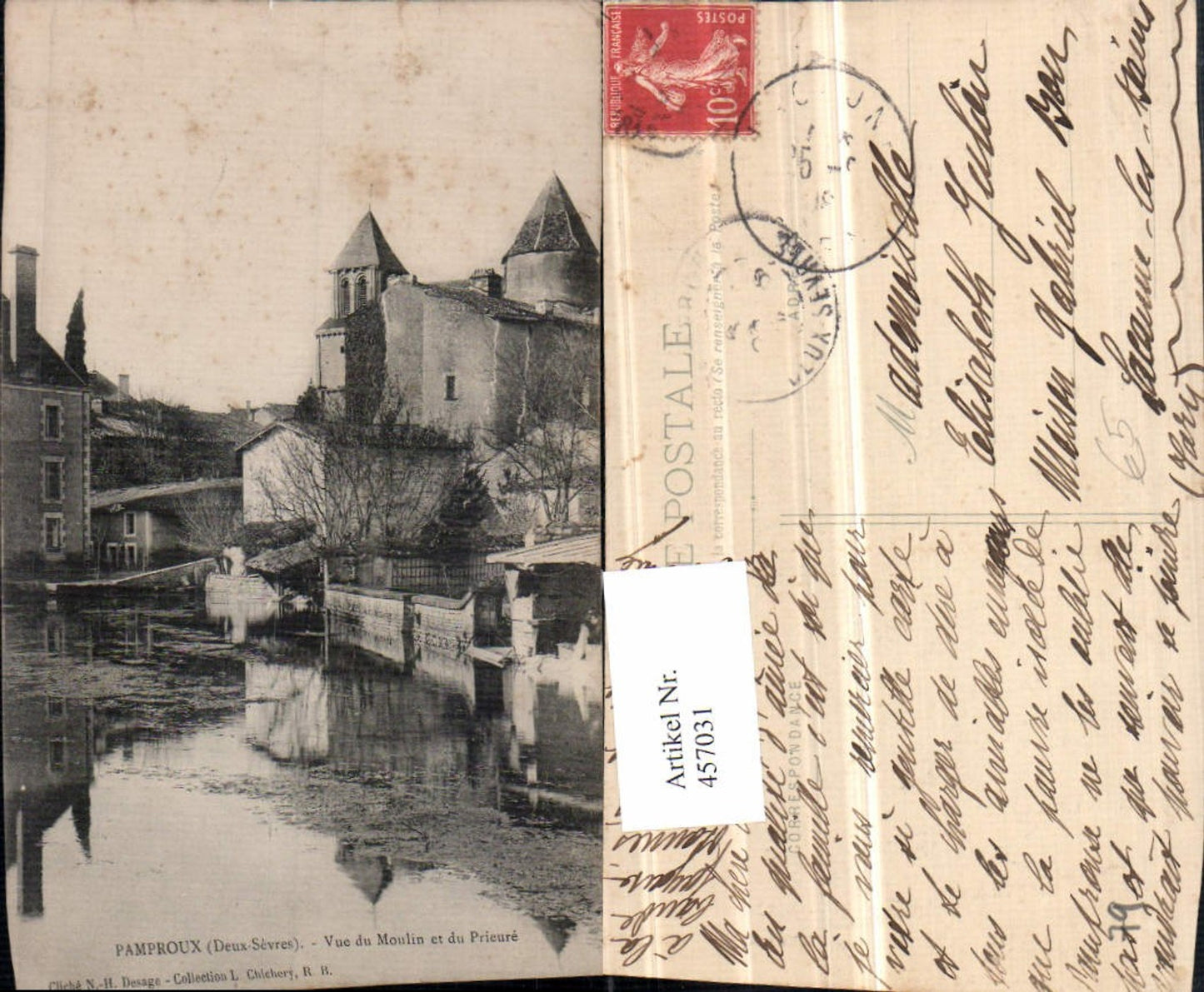 457031,Poitou-Charentes Deux-Sevres Pamproux Moulin et du Prieure Fluss