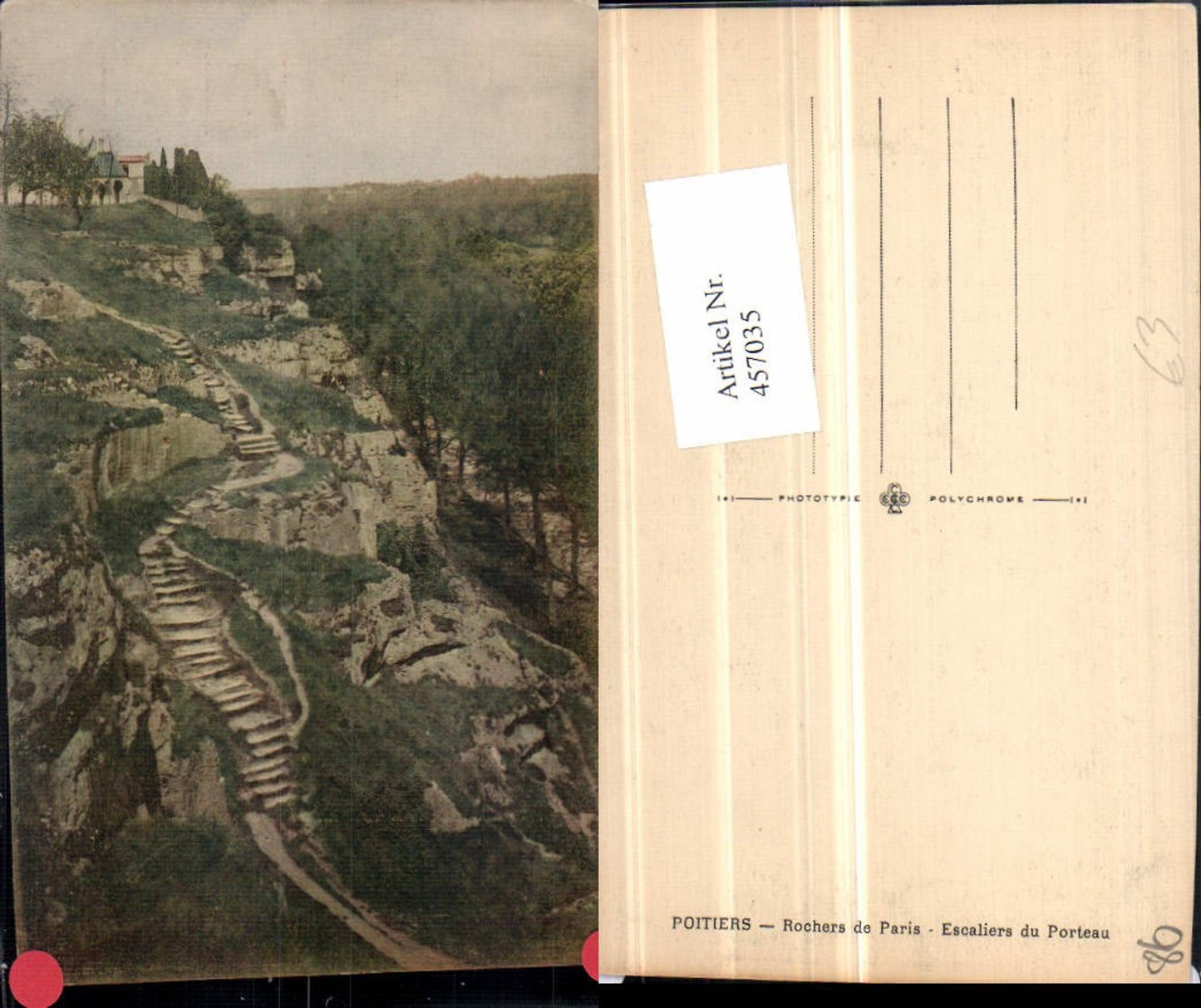 457035,Poitou-Charentes Vienne Poitiers Rochers Paris Escaliers Porteau Stiege