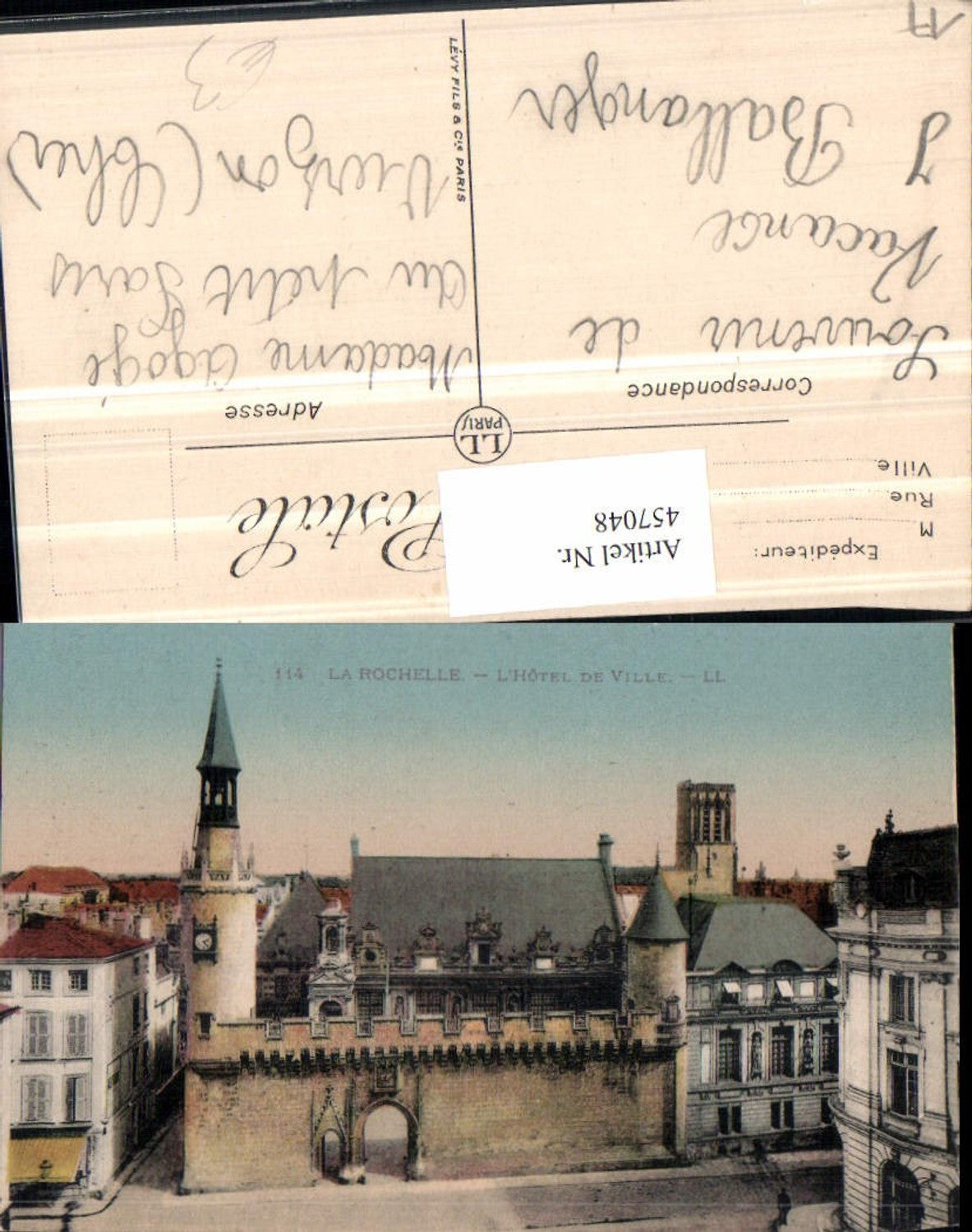 457048,Poitou-Charentes Charente-Maritime La Rochelle Hotel de Ville Rathaus