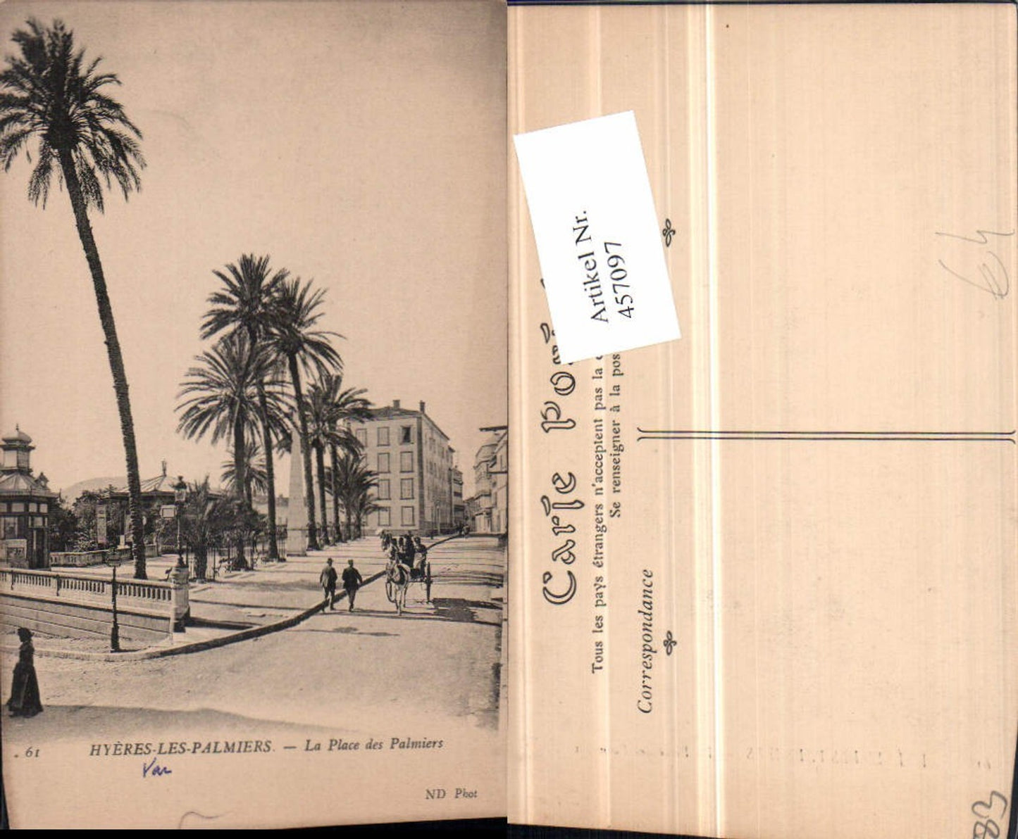 457097,Provence-Alpes-Cote-Azur Var Hyeres-les-Palmiers Place Palmiers Palmen