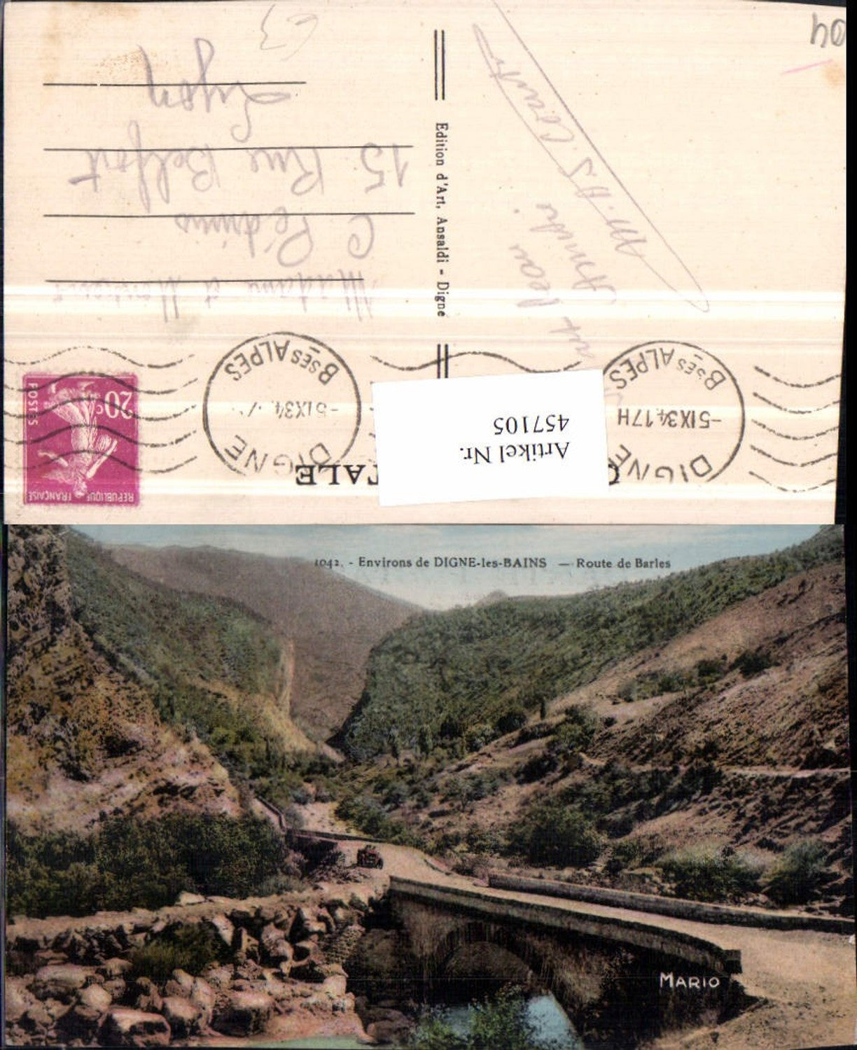 457105,Provence-Alpes-Cote-Azur Alpes-de-Haute-Provence Digne-les-Bains Route Barles