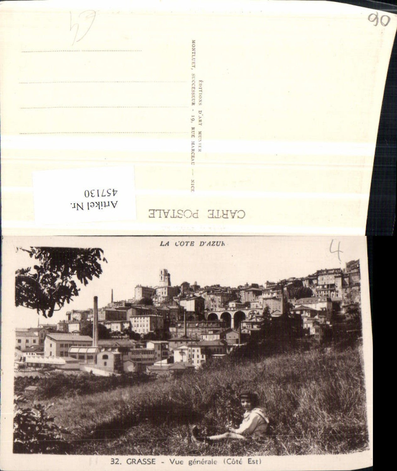457130,Provence-Alpes-Cote-Azur Alpes-Maritimes Grasse Vue generale Totale