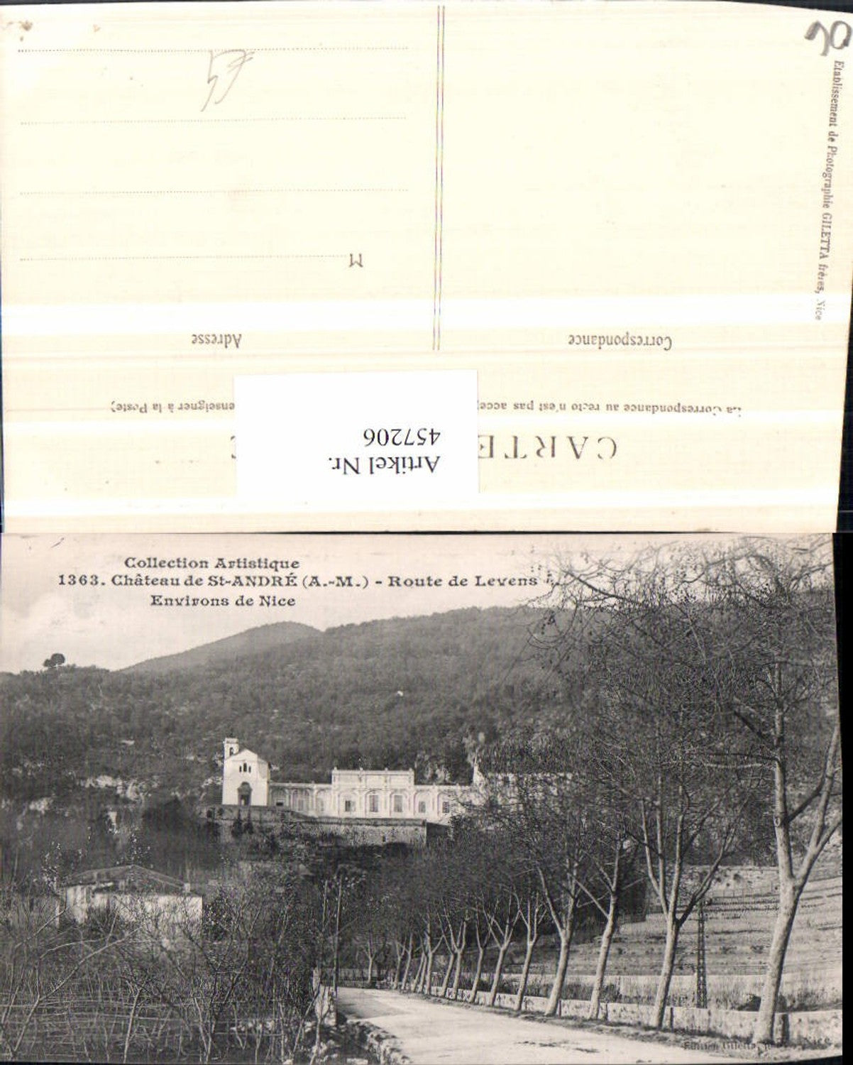 457206,Provence-Alpes-Cote-Azur Alpes-Maritimes Nice Nizza Chateau St-Andre Schloss