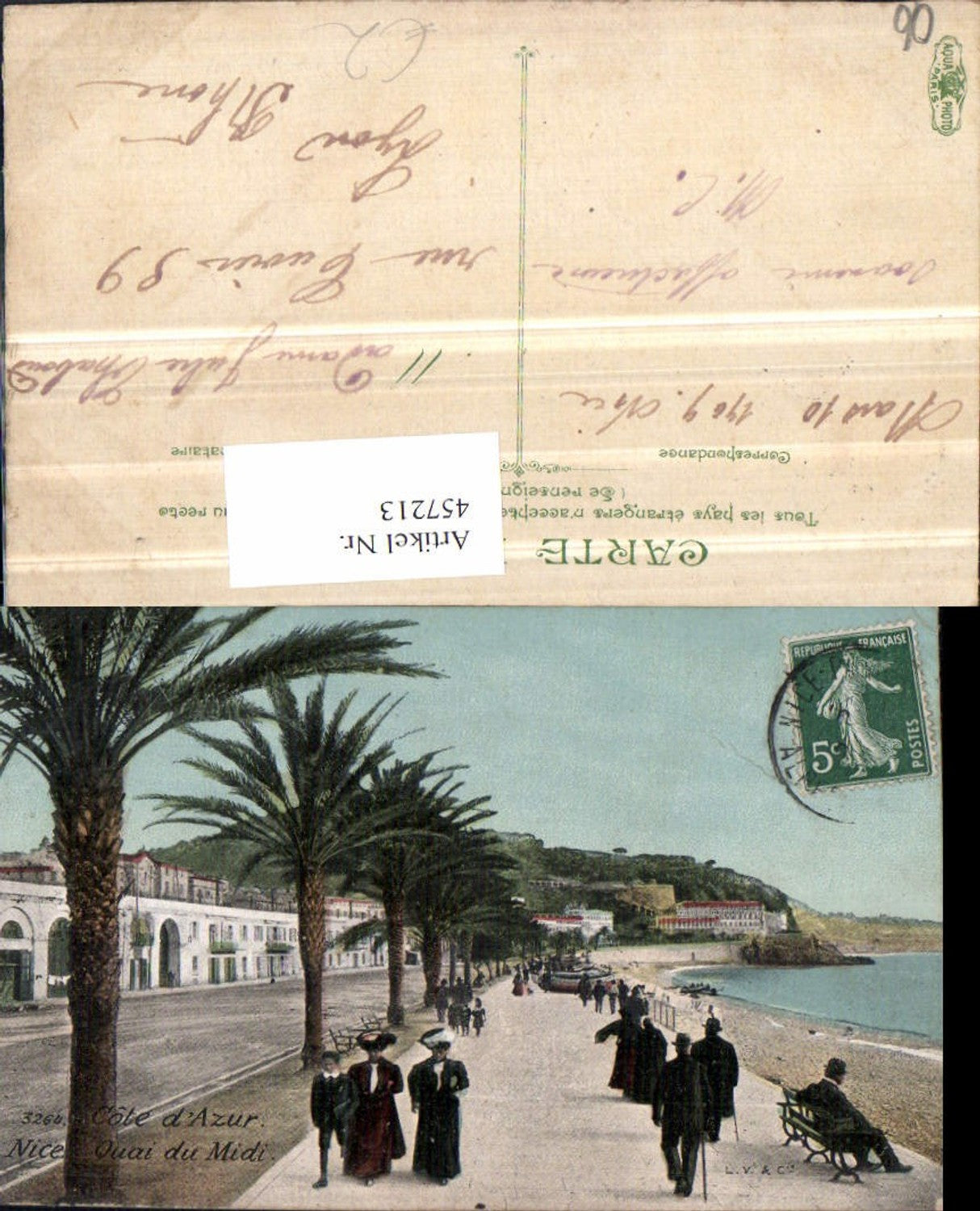 457213,Provence-Alpes-Cote-Azur Alpes-Maritimes Nice Nizza Quai du Midi Palmen