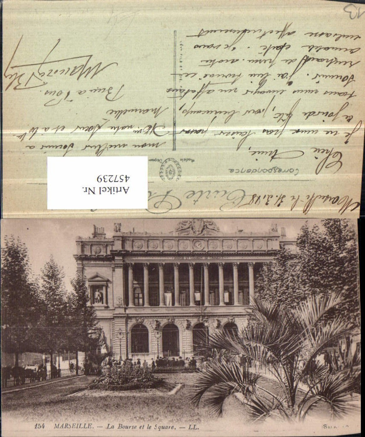 457239,Provence-Alpes-Cote-Azur Bouches-du-Rhone Marseille Bourse et le Square Börse
