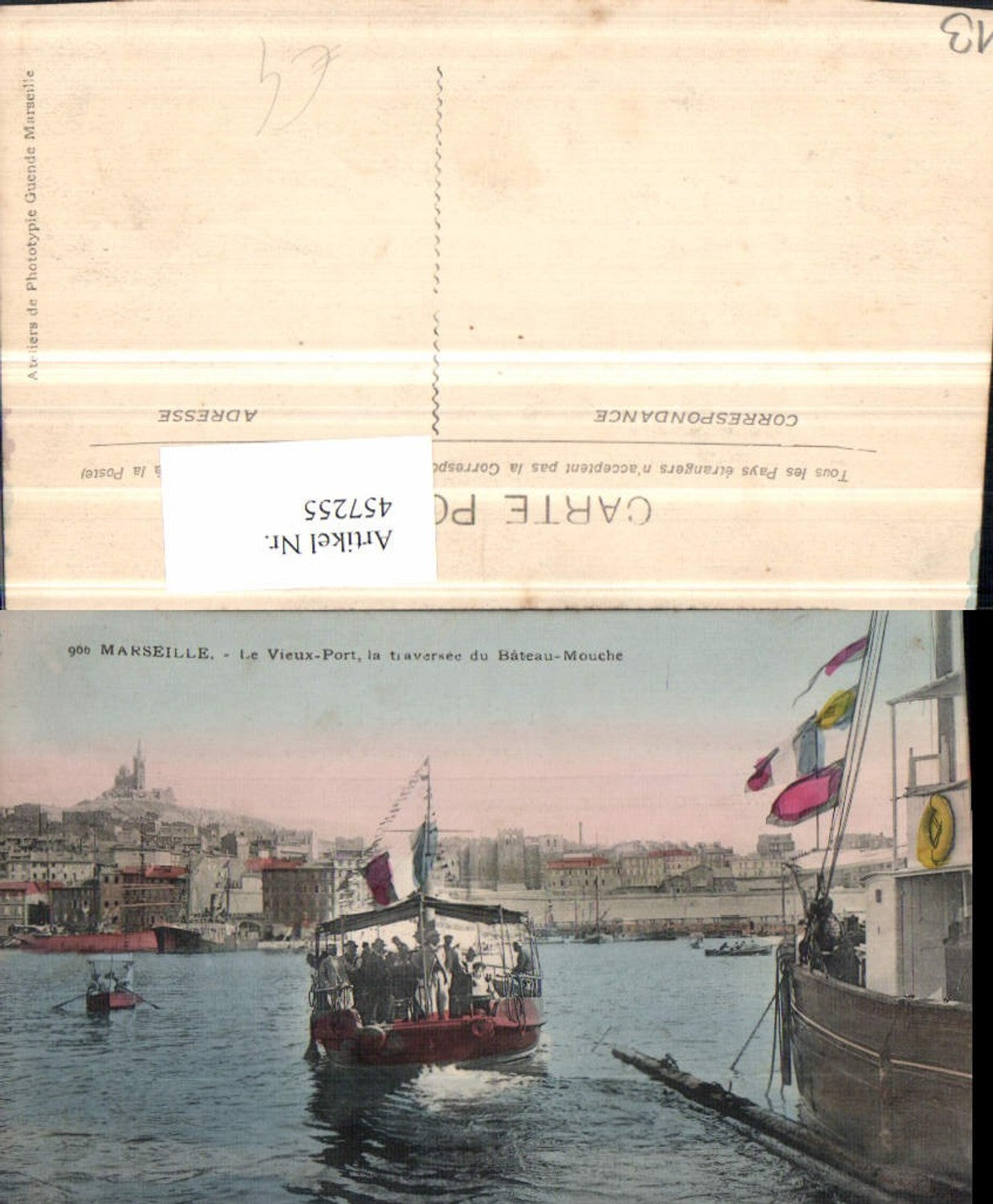 457255,Provence-Alpes-Cote-Azur Bouches-du-Rhone Marseille Port Hafen Teilansicht Boot