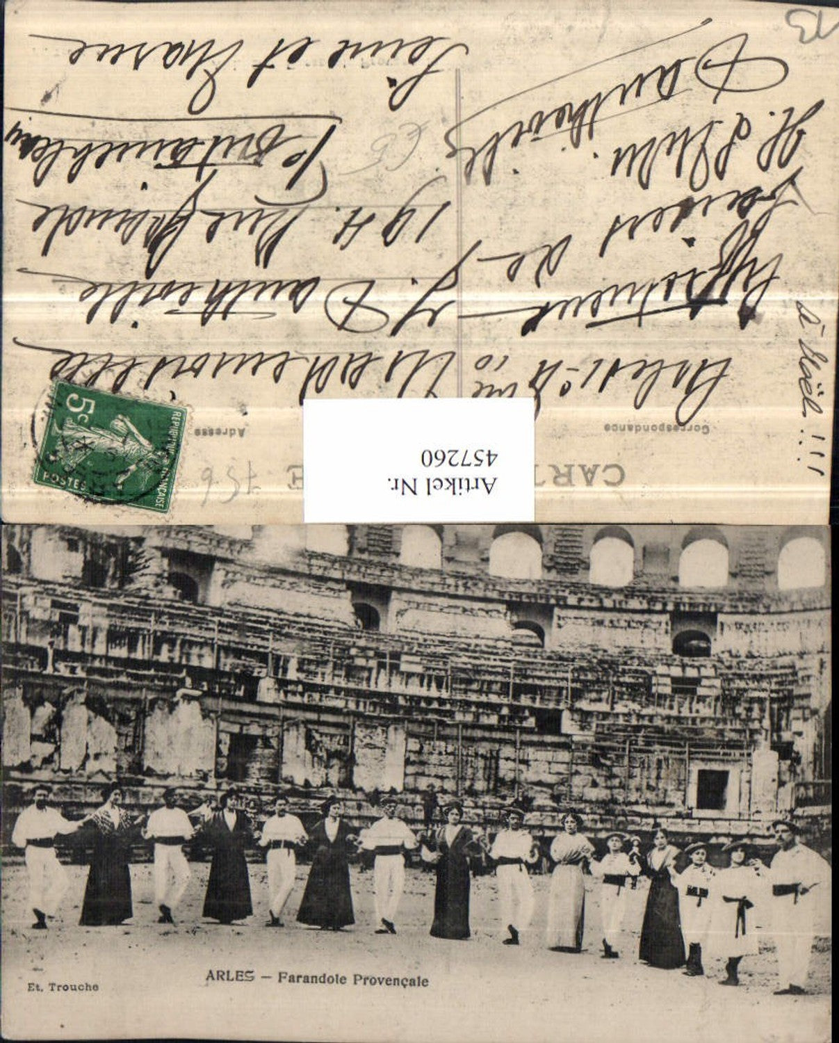 457260,Provence-Alpes-Cote-Azur Bouches-du-Rhone Arles Farandole Provencale Tanz