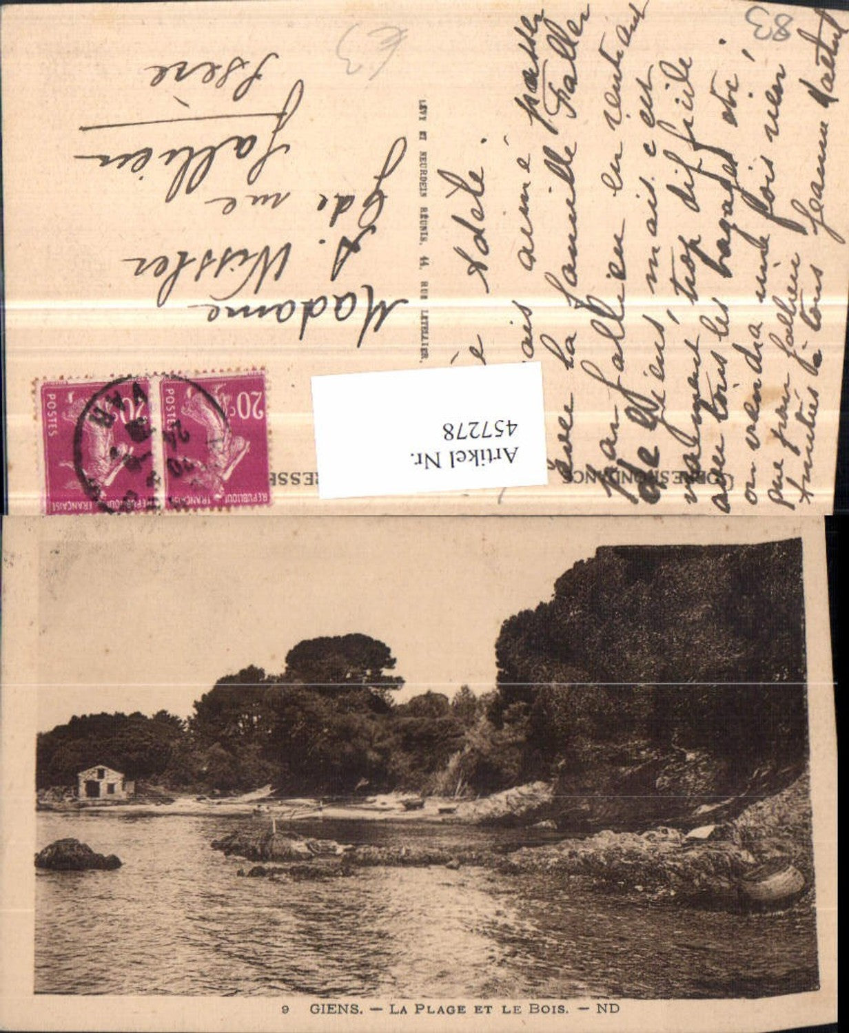 457278,Provence-Alpes-Cote-Azur Var Giens Plage et le Bois Küste