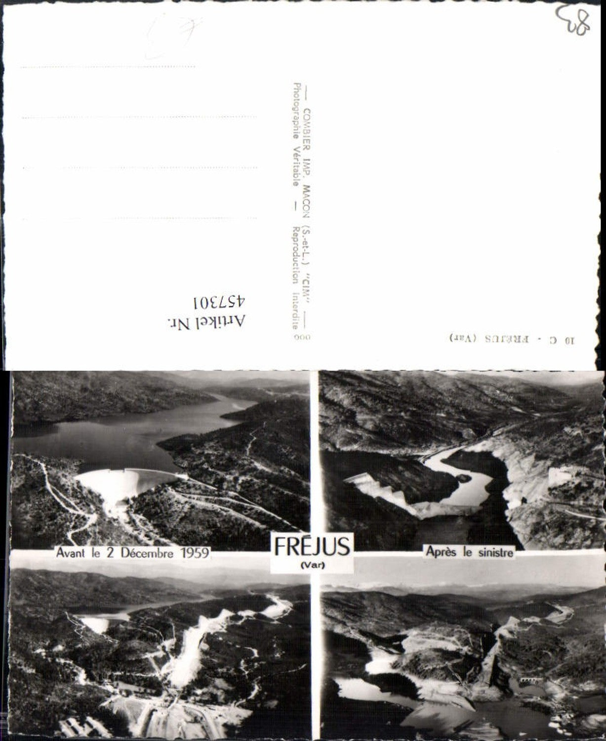 457301,Provence-Alpes-Cote-Azur Var Frejus Talsperre Mehrbildkarte