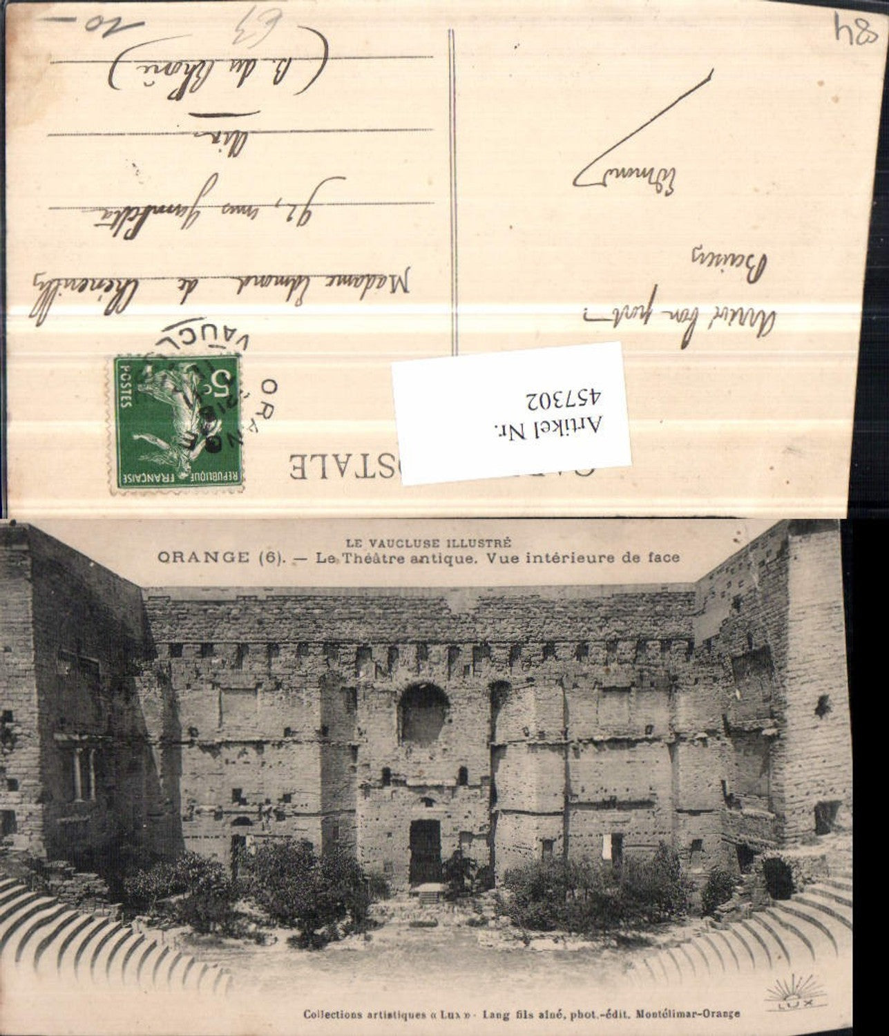 457302,Provence-Alpes-Cote-Azur Vaucluse Orange Theatre antique Amphitheater