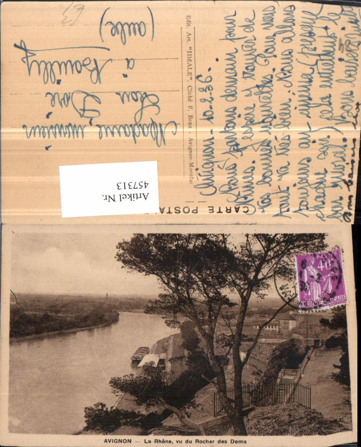 457313,Provence-Alpes-Cote-Azur Vaucluse Avignon Rhone vu du Rocher des Doms Fluss