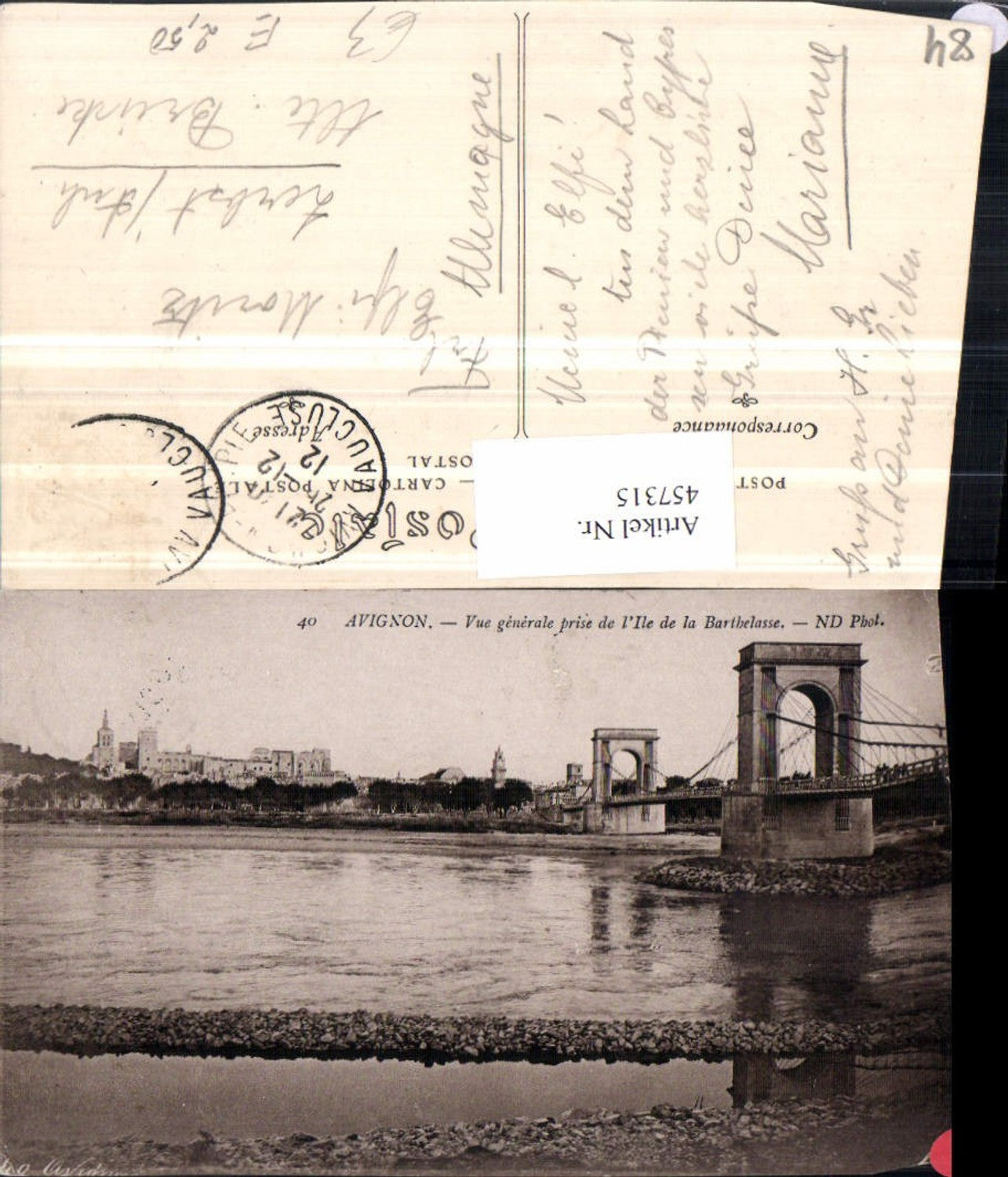457315,Provence-Alpes-Cote-Azur Vaucluse Avignon Teilansicht Brücke