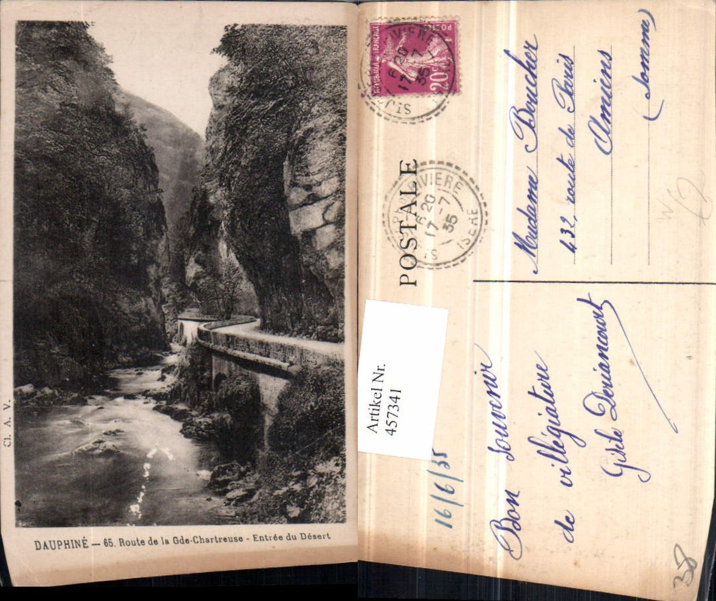 457341,Rhone-Alpes Isere Route de la Grande Chartreuse Schlucht