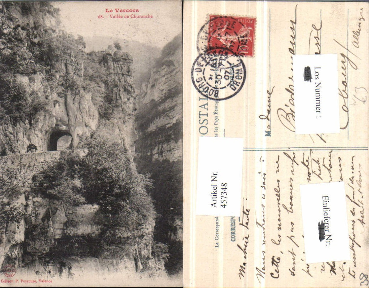 457348,Rhone-Alpes Isere Le Vercors Vallee Chornache Tunnel