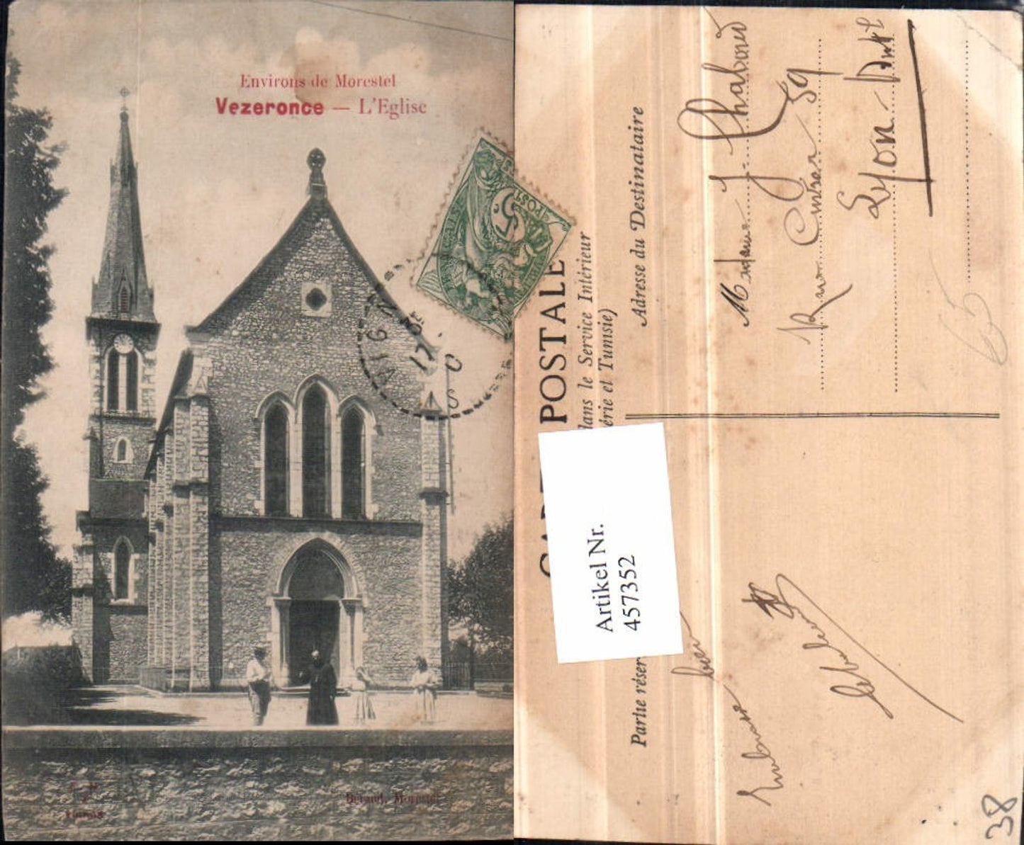 457352,Rhone-Alpes Isere Morestel Vezeronce Eglise Kirche