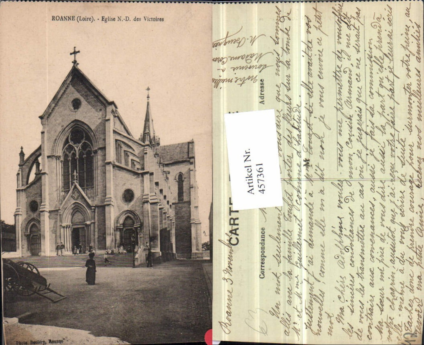 457361,Rhone-Alpes Loire Roanne Eglise Notre-Dame Victoires Kirche