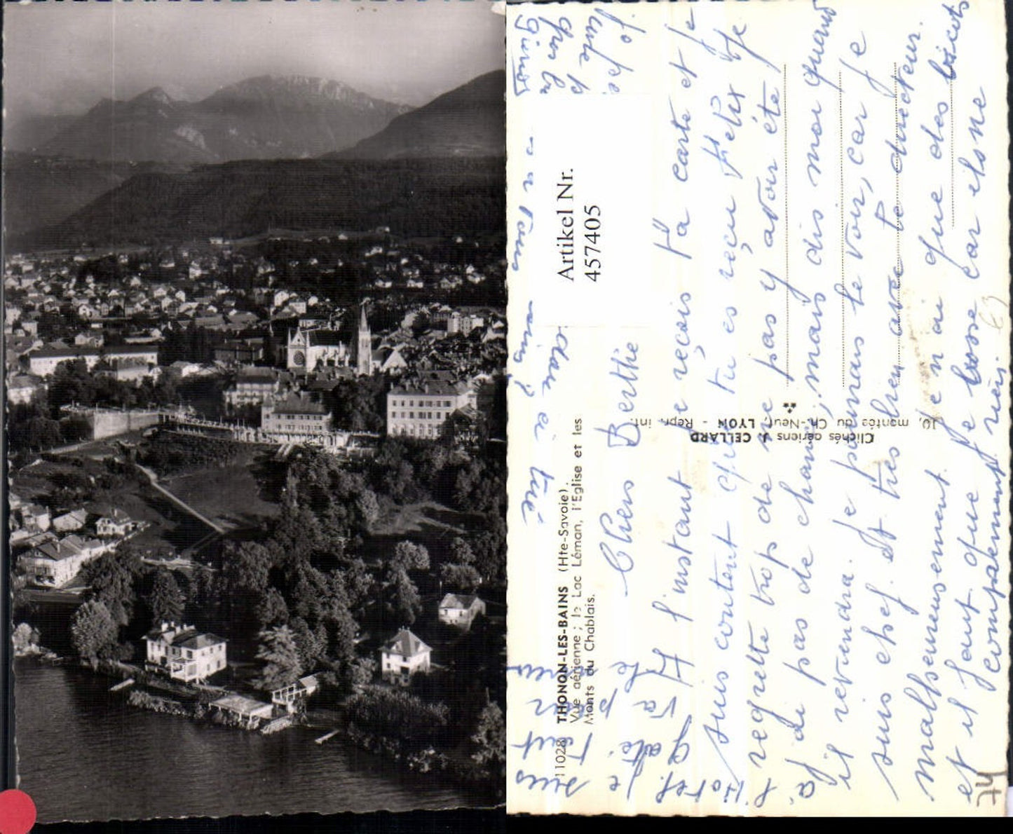 457405,Rhone-Alpes Haute-Savoie Thonon-les-Bains Vue generale Totale