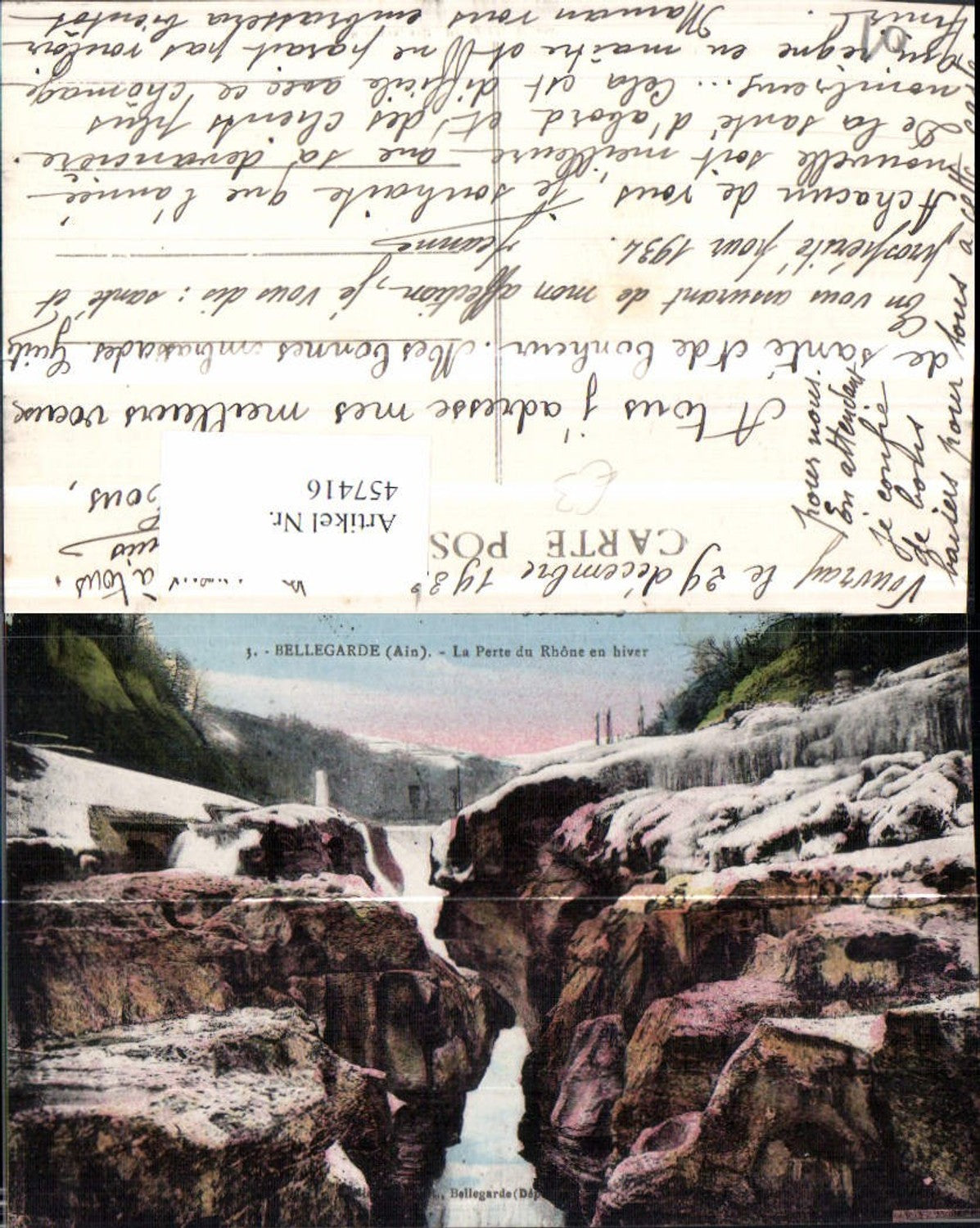 457416,Rhone-Alpes Ain Bellegarde Perte du Rhone Schlucht