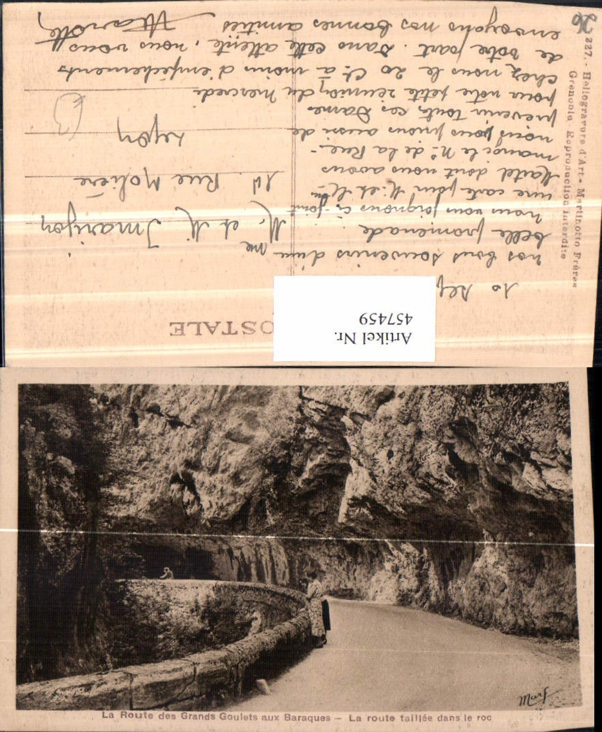 457459,Rhone-Alpes Drome Route des Grands Goulets aux Baraques Straße