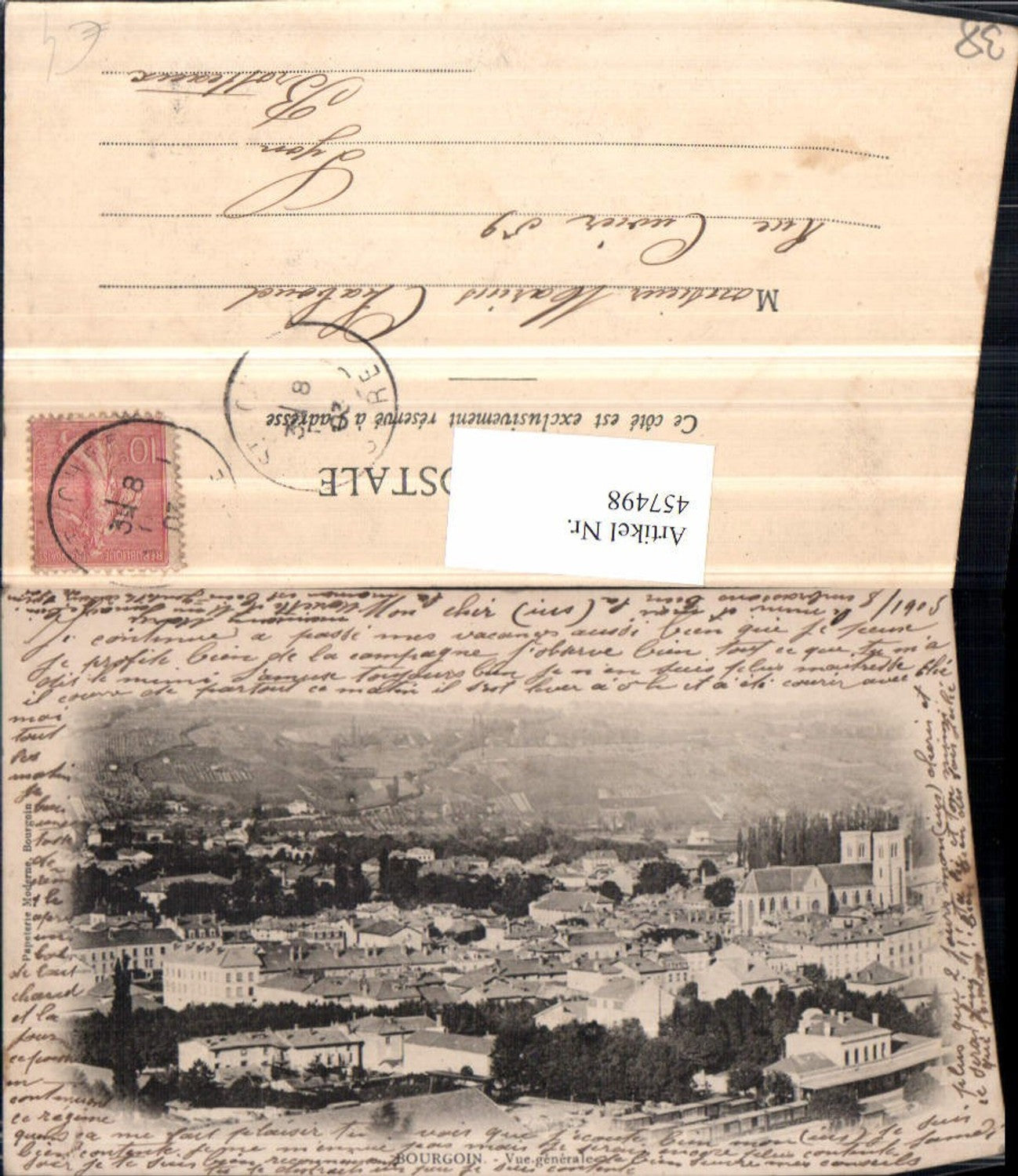 457498,Rhone-Alpes Isere Bourgoin Vue generale Totale