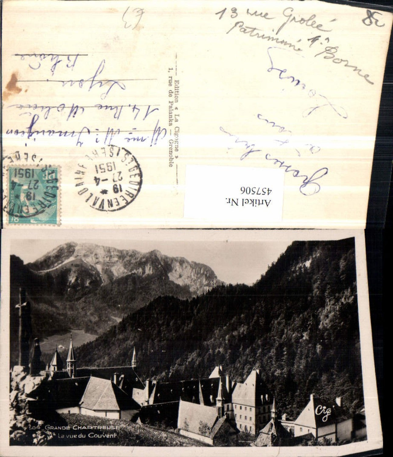 457506,Rhone-Alpes Isere Grande Chartreuse Couvent Kloster