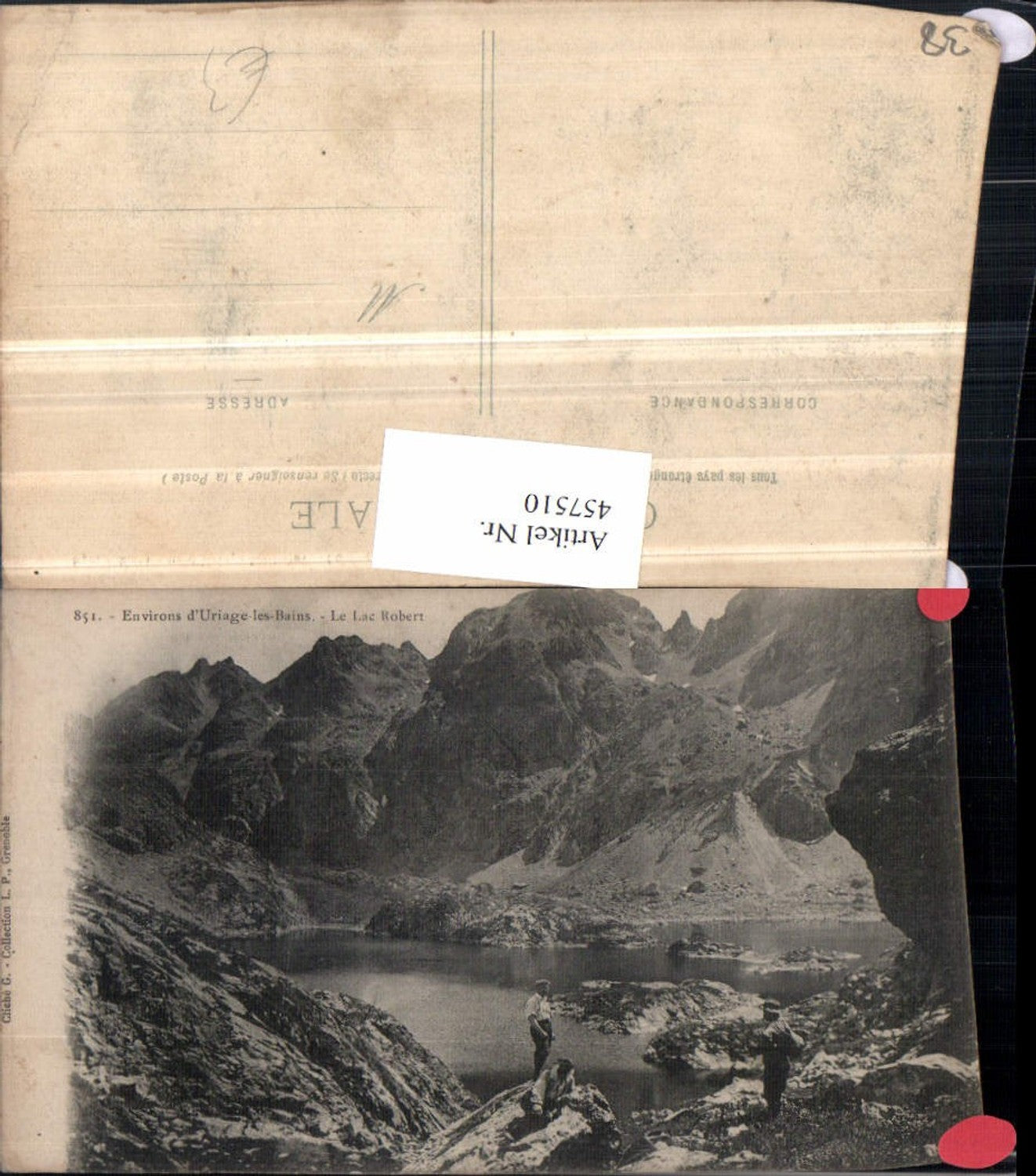 457510,Rhone-Alpes Isere Uriage-les-Bains Lac Robert See Bergkulisse