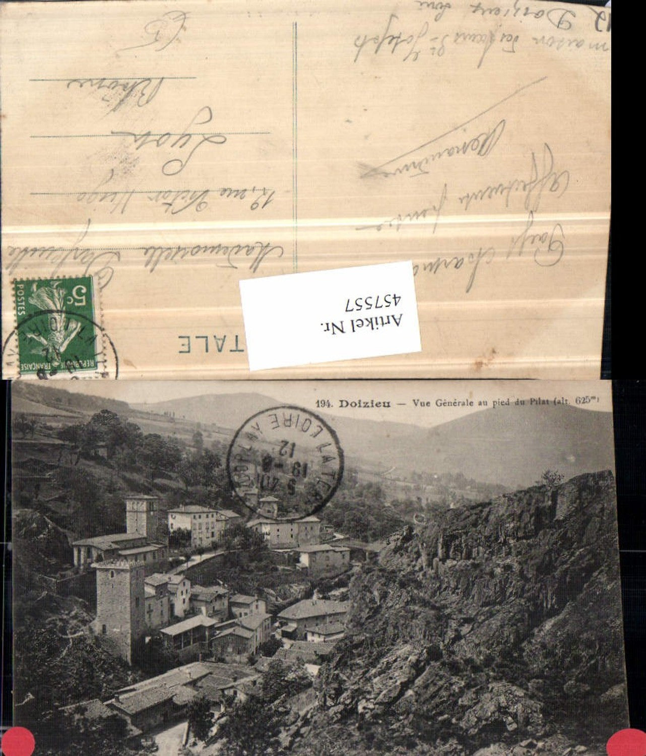 457557,Rhone-Alpes Loire Doizieu Vue Generale Totale