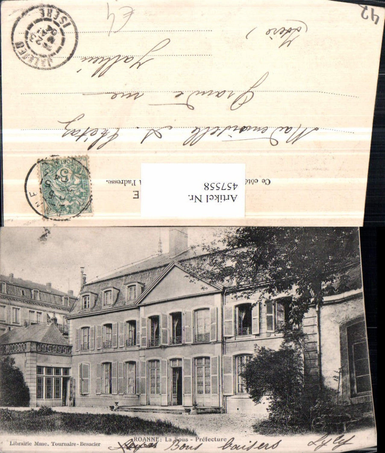 457558,Rhone-Alpes Loire Roanne La Sous Prefecture Gebäude