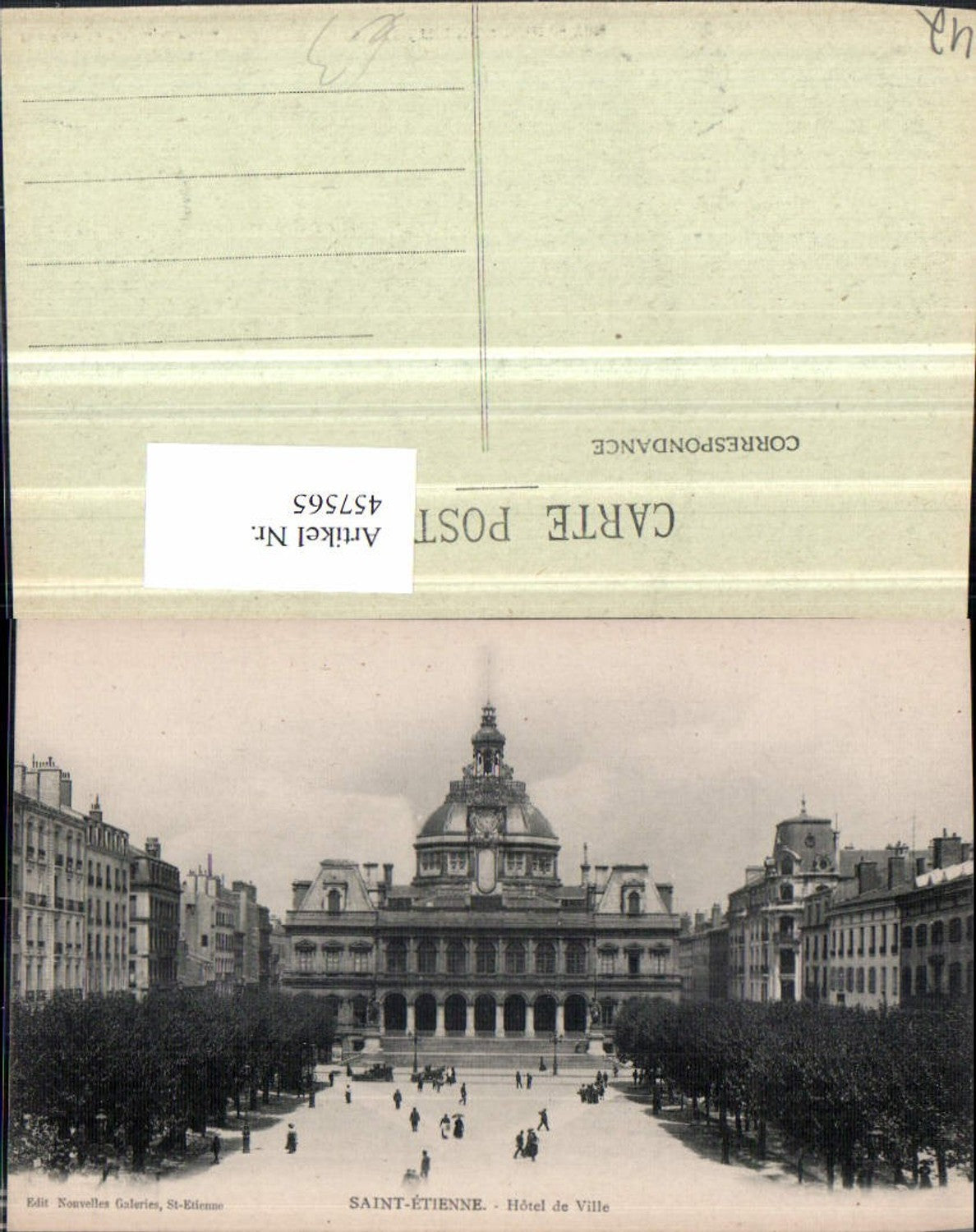 457565,Rhone-Alpes Loire Saint-Etienne Hotel de Ville Rathaus