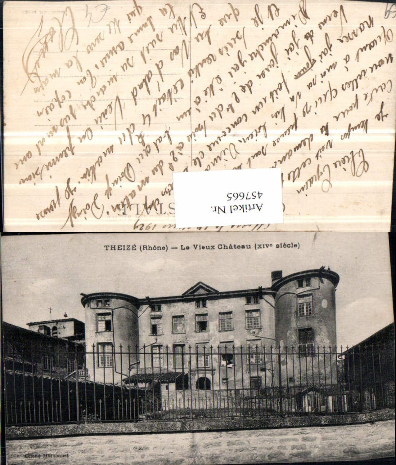 457665.Rhone-Alpes Rhone Thezize Vieux Chateau Schloss