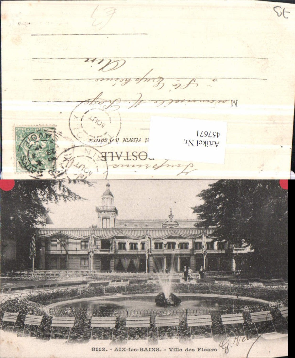 457671,Rhone-Alpes Savoie Aix-les-Bains Villa des Fleurs Brunnen