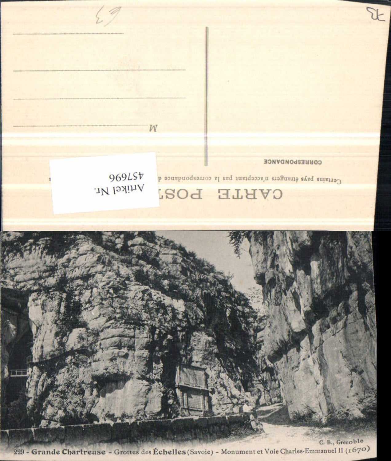 457696,Rhone-Alpes Savoie Grande Chartreuse Grottes des Echelles Monument