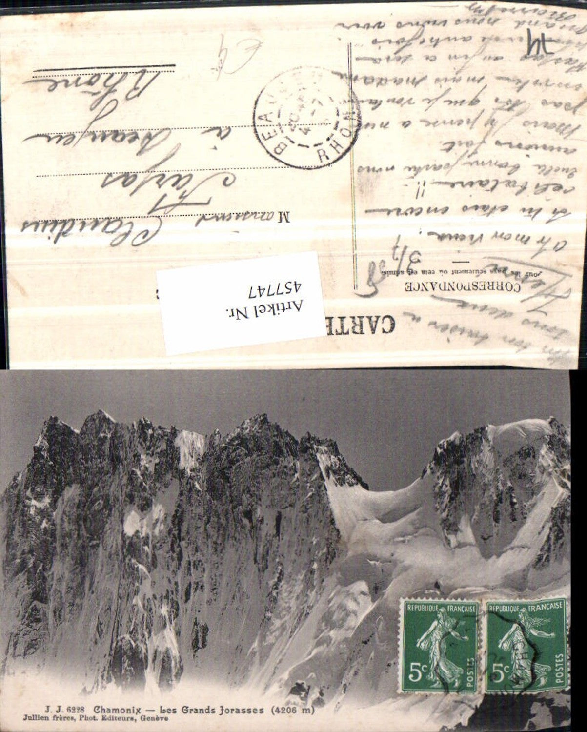 457747,Rhone-Alpes Haute-Savoie Chamonix Grands Jorasses Bergkulisse