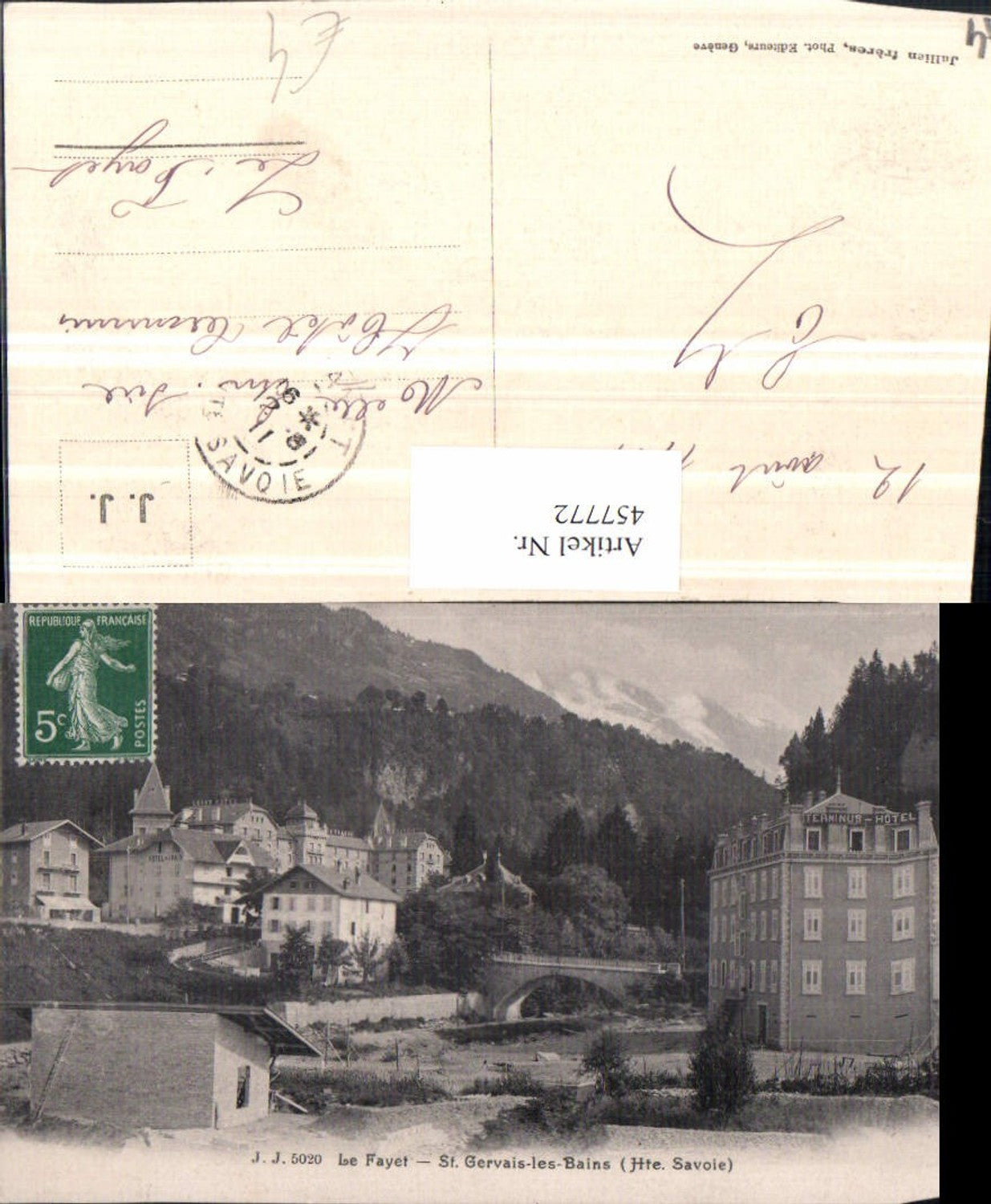 457772,Rhone-Alpes Haute-Savoie Le Fayet St-Gervais-les-Bains Hotel