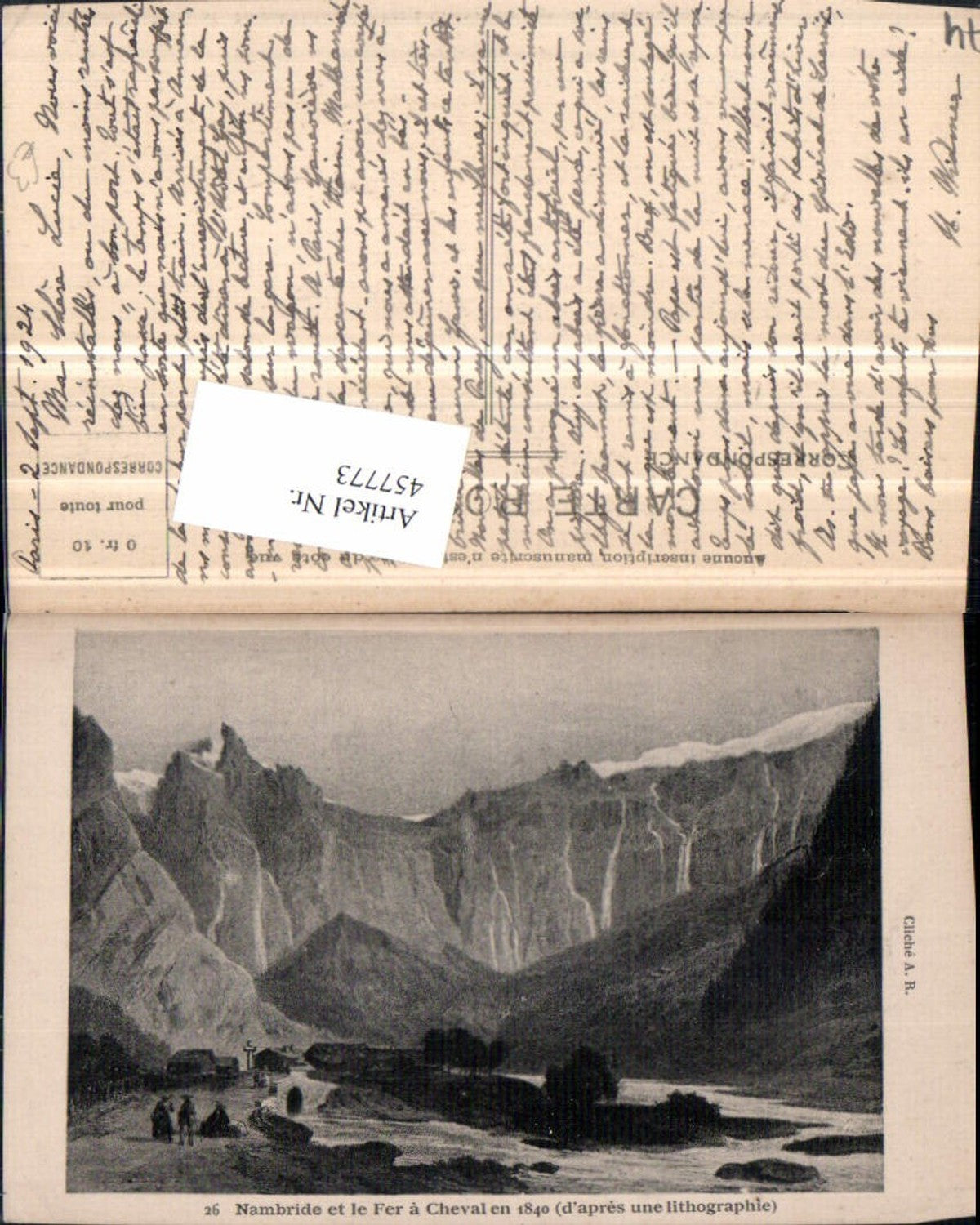 457773,Rhone-Alpes Haute-Savoie Nambride et le Fer a Cheval Bergkulisse