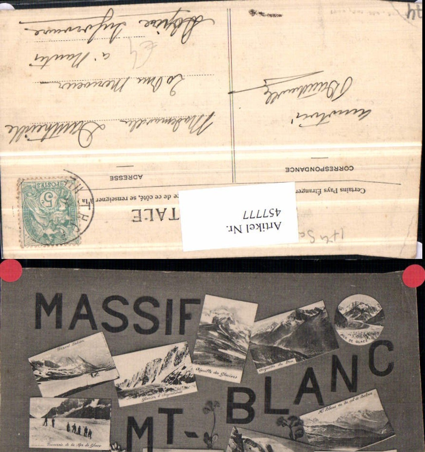 457777,Rhone-Alpes Haute-Savoie Massif du Mont-Blanc Collage Mehrbildkarte