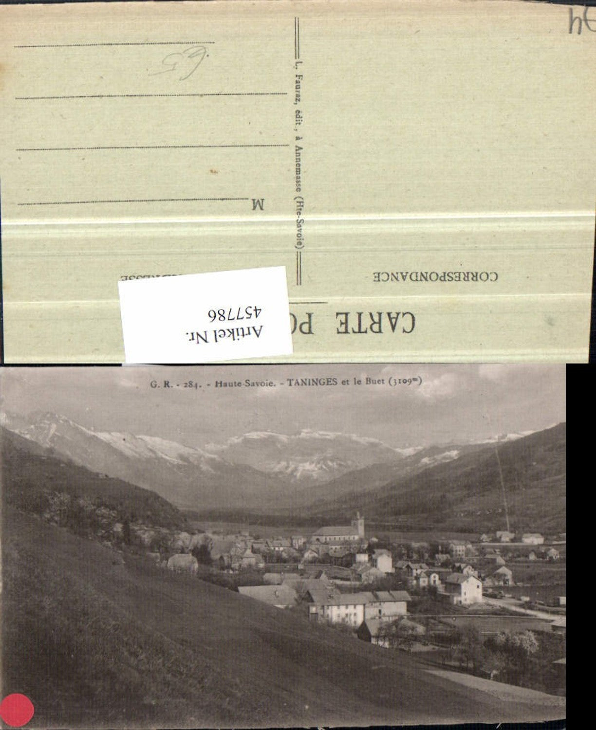 457786,Rhone-Alpes Haute-Savoie Taninges et le Buet Totale Bergkulisse