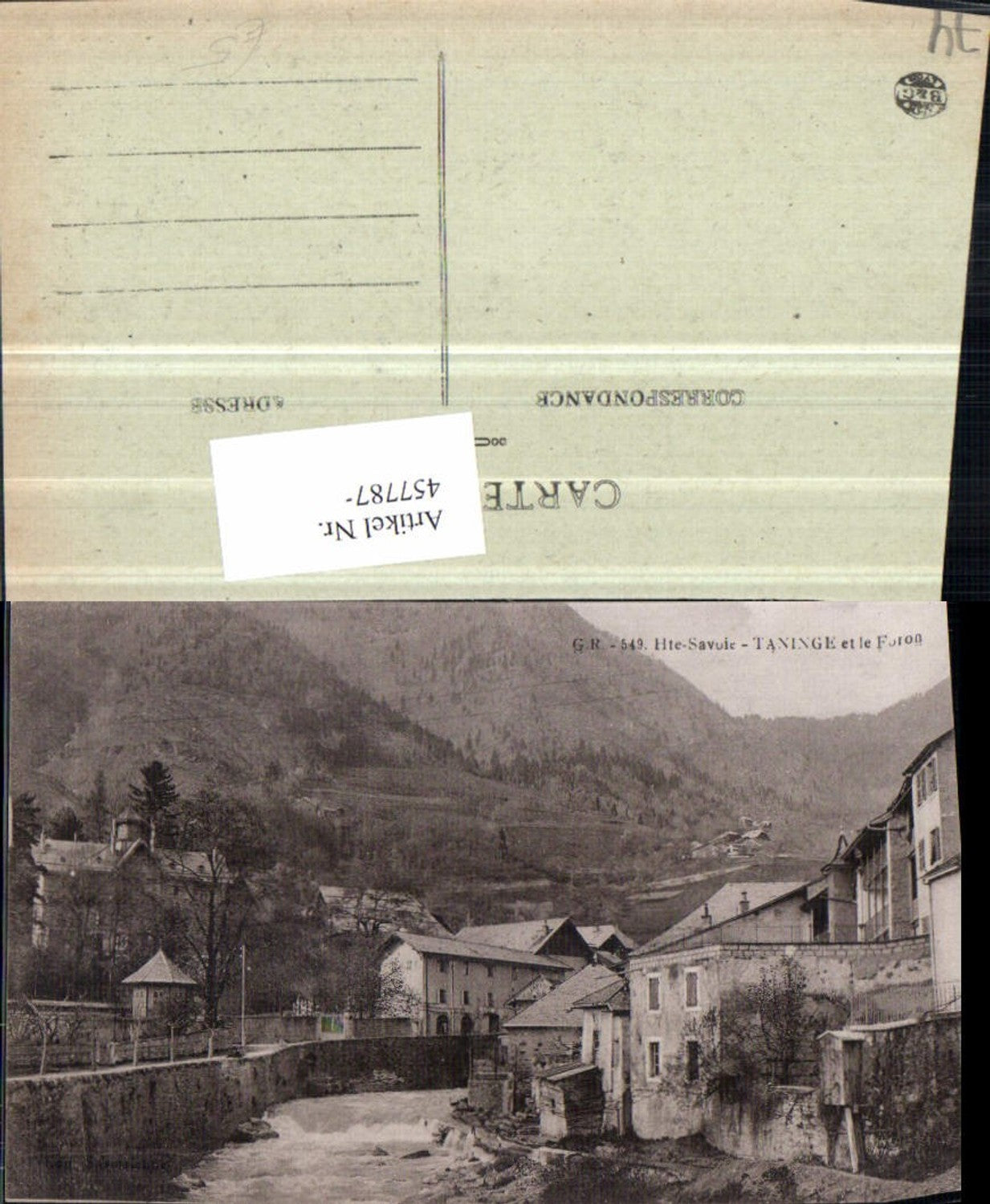 457787,Rhone-Alpes Haute-Savoie Taninge et le Foron Teilansicht