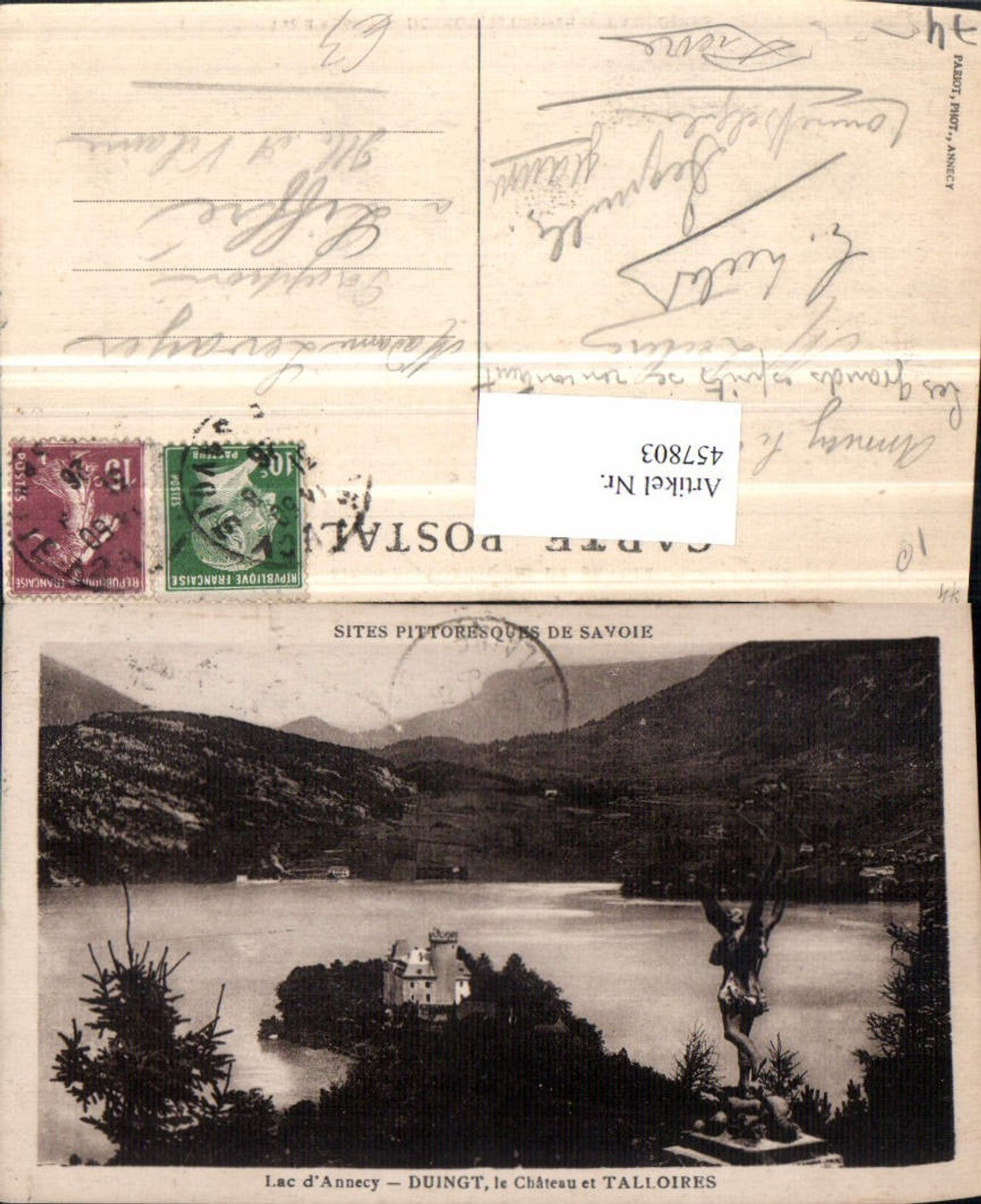 457803,Rhone-Alpes Haute-Savoie Lac Annecy Duingt Chateau Schloss See