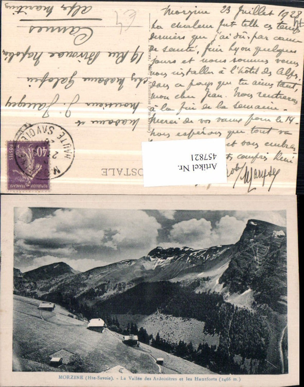 457821,Rhone-Alpes Haute-Savoie Morzine Vallee Ardoisieres Bergkulisse