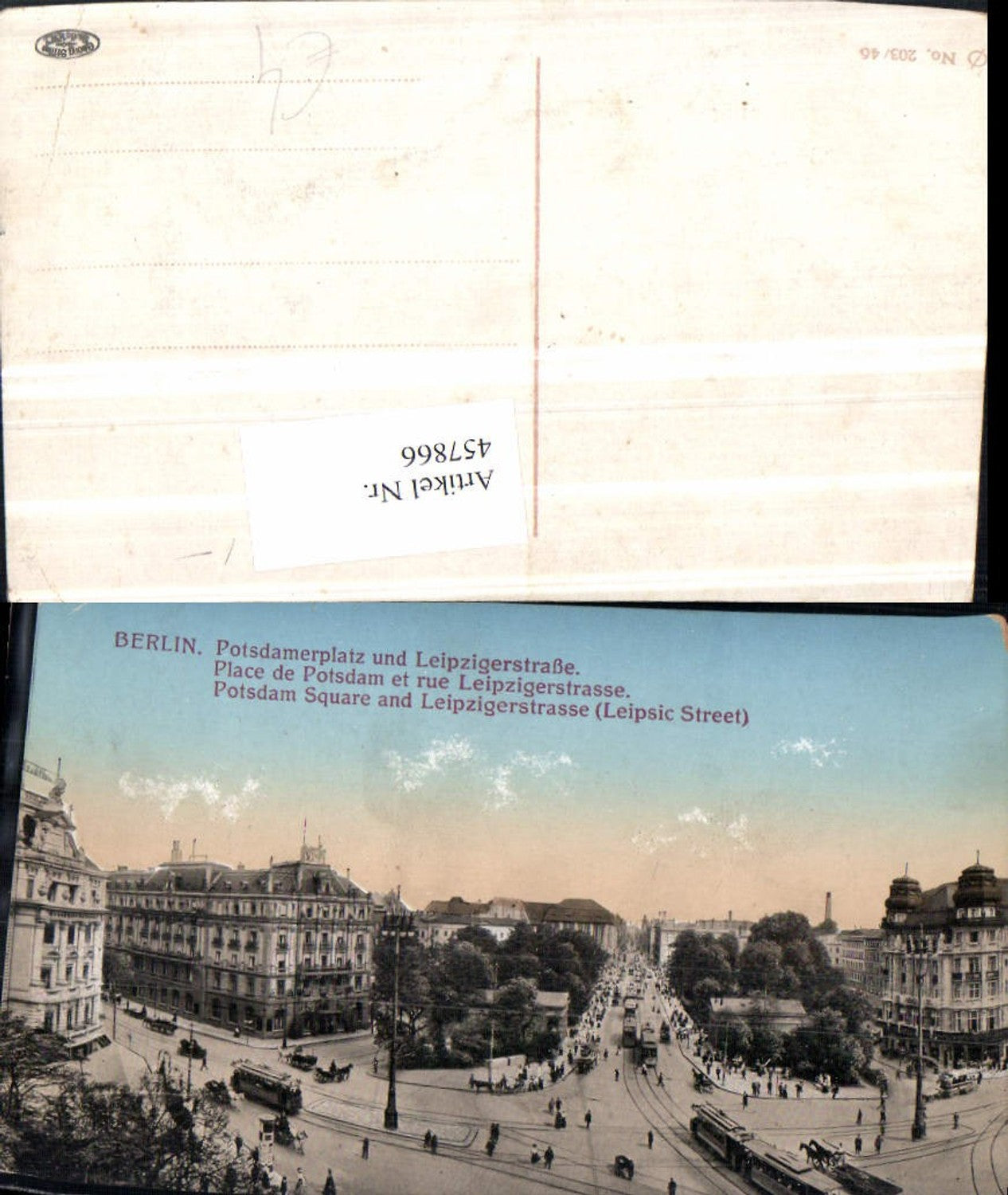 457866,Berlin Potsdamerplatz Leipzigerstraße Straßenbahnen