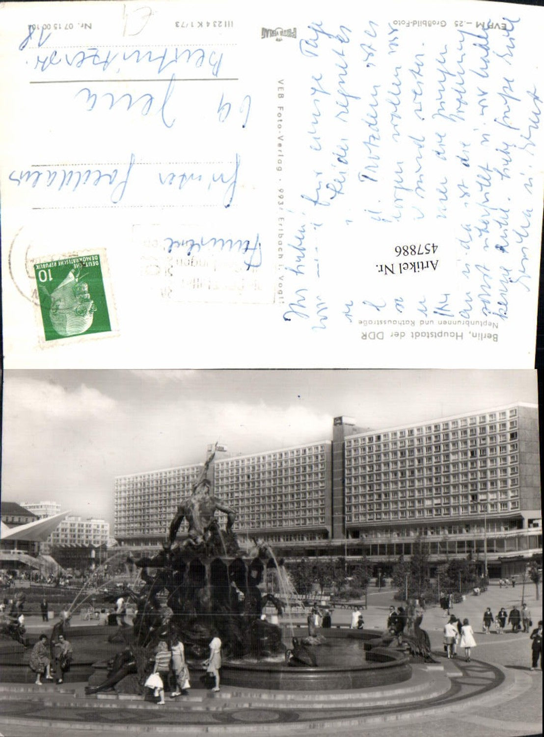 457886,Berlin Neptunbrunnen Brunnen u. Rathausstraße