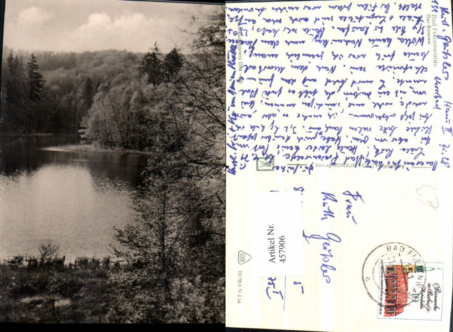 457906,Bad Freienwalde Baasee Lake
