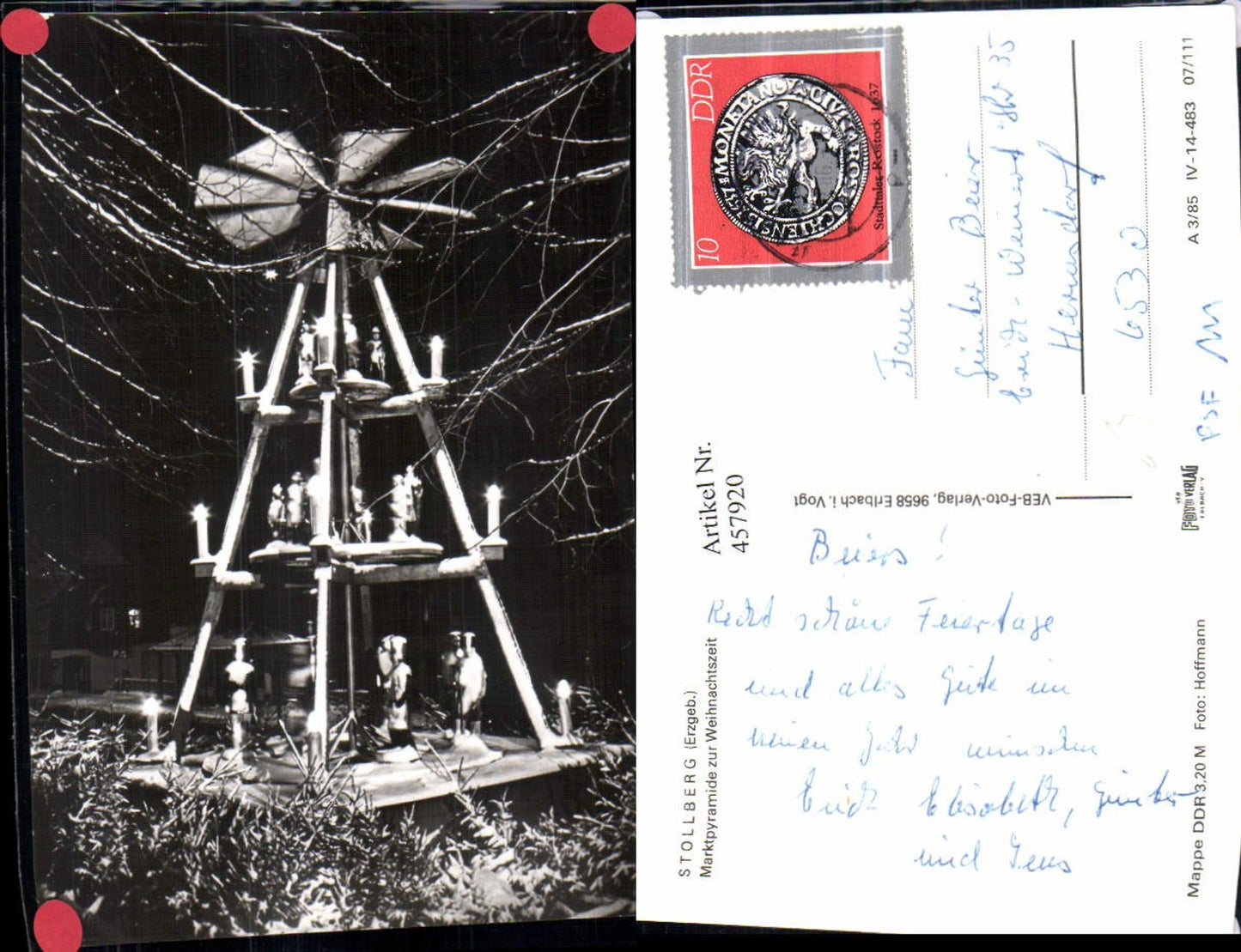 457920, Stollberg in the Ore Mountains, Christmas market pyramid