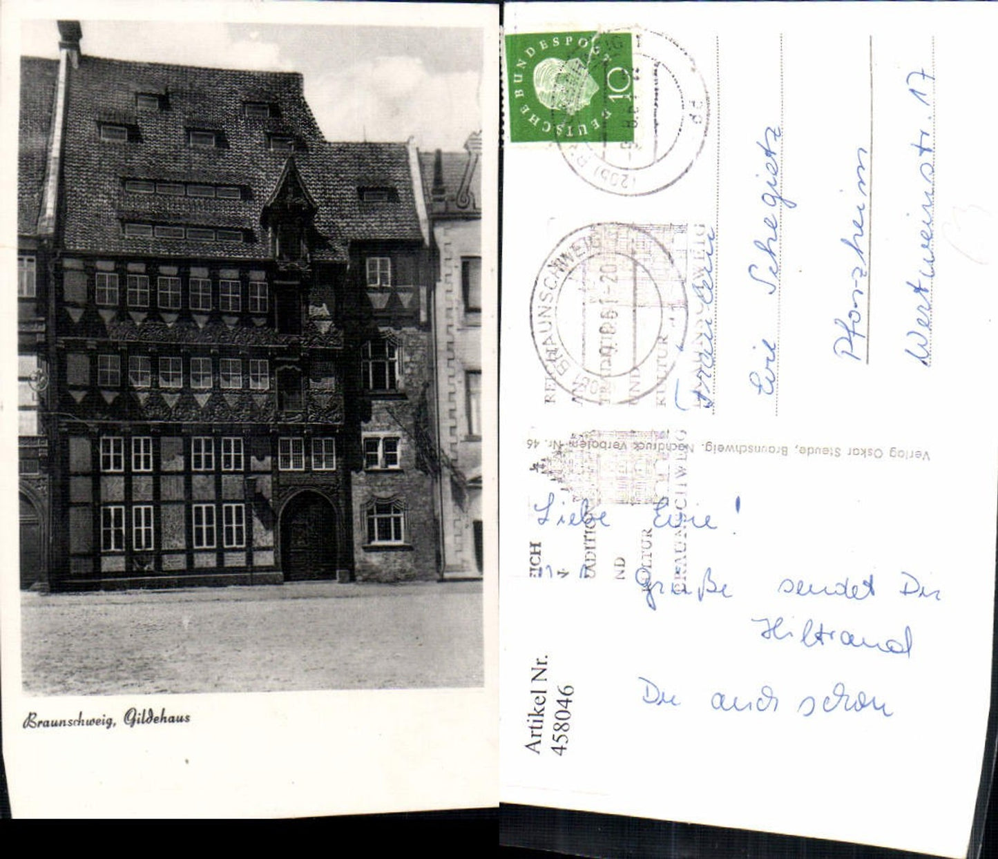 458046,Braunschweig Gildehaus Gebäude