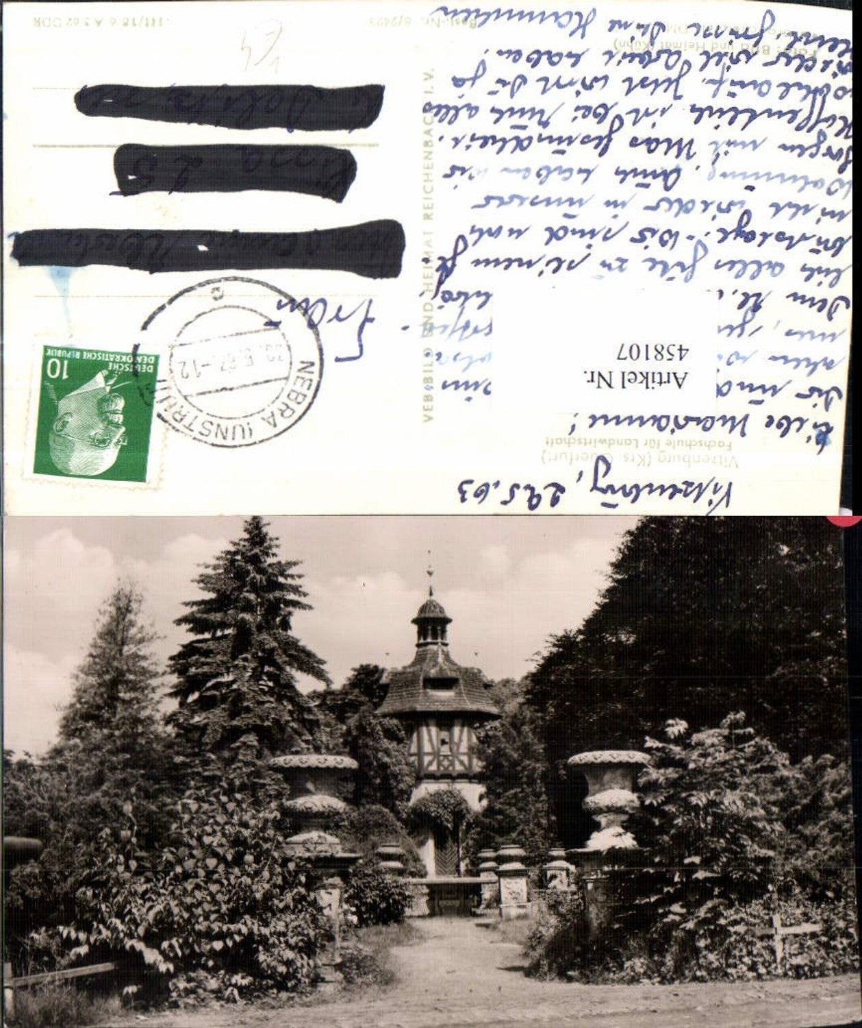 458107,Vitzenburg Fachschule für Landwirtschaft pub VEB