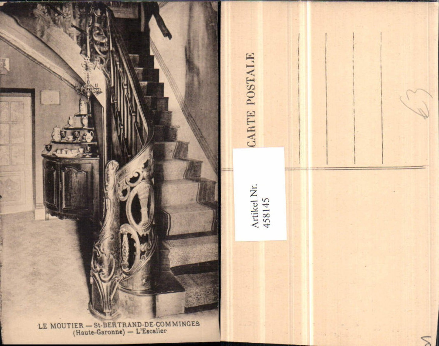 458145,Midi-Pyrenees Haute-Garonne Moutier St-Bertrand-de-Comminges Escalier Stiege